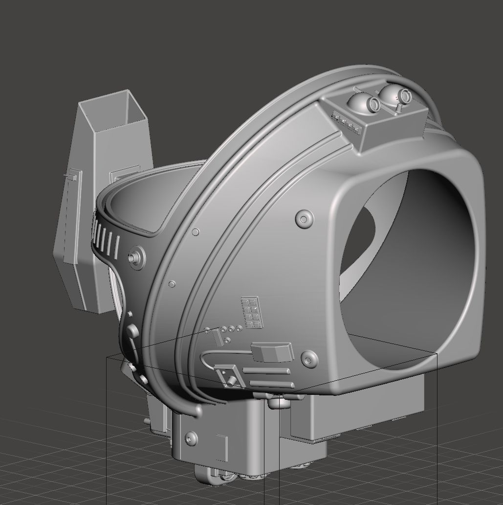 ALIEN Spacesuit Helmet Printable Replica 3D print model_46