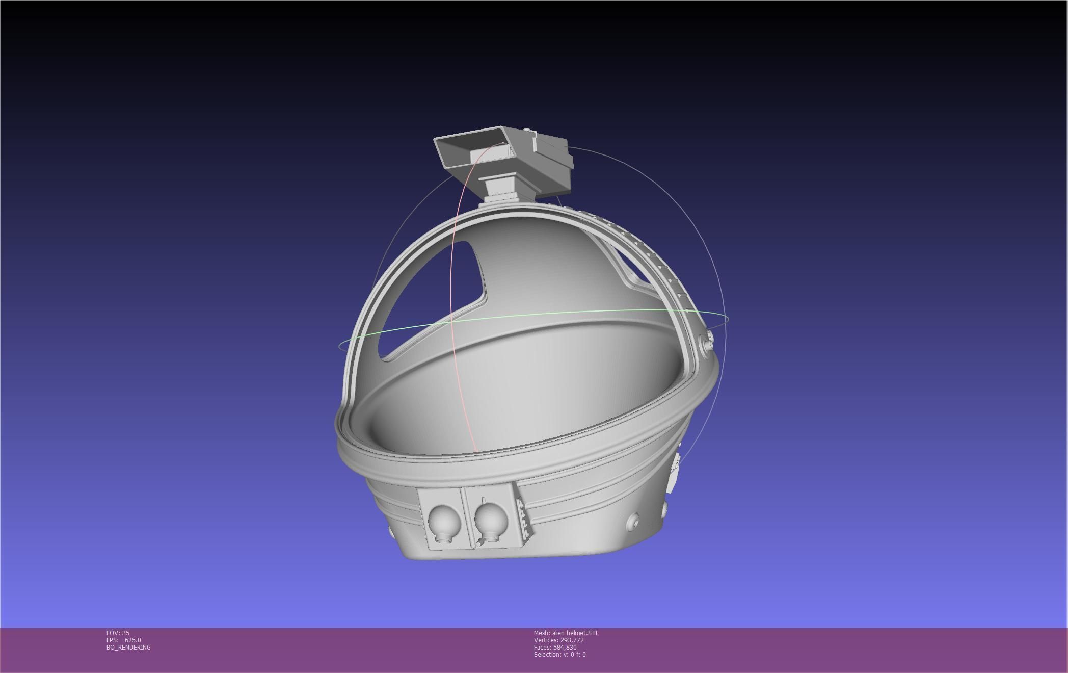 ALIEN Spacesuit Helmet Printable Replica 3D print model_93