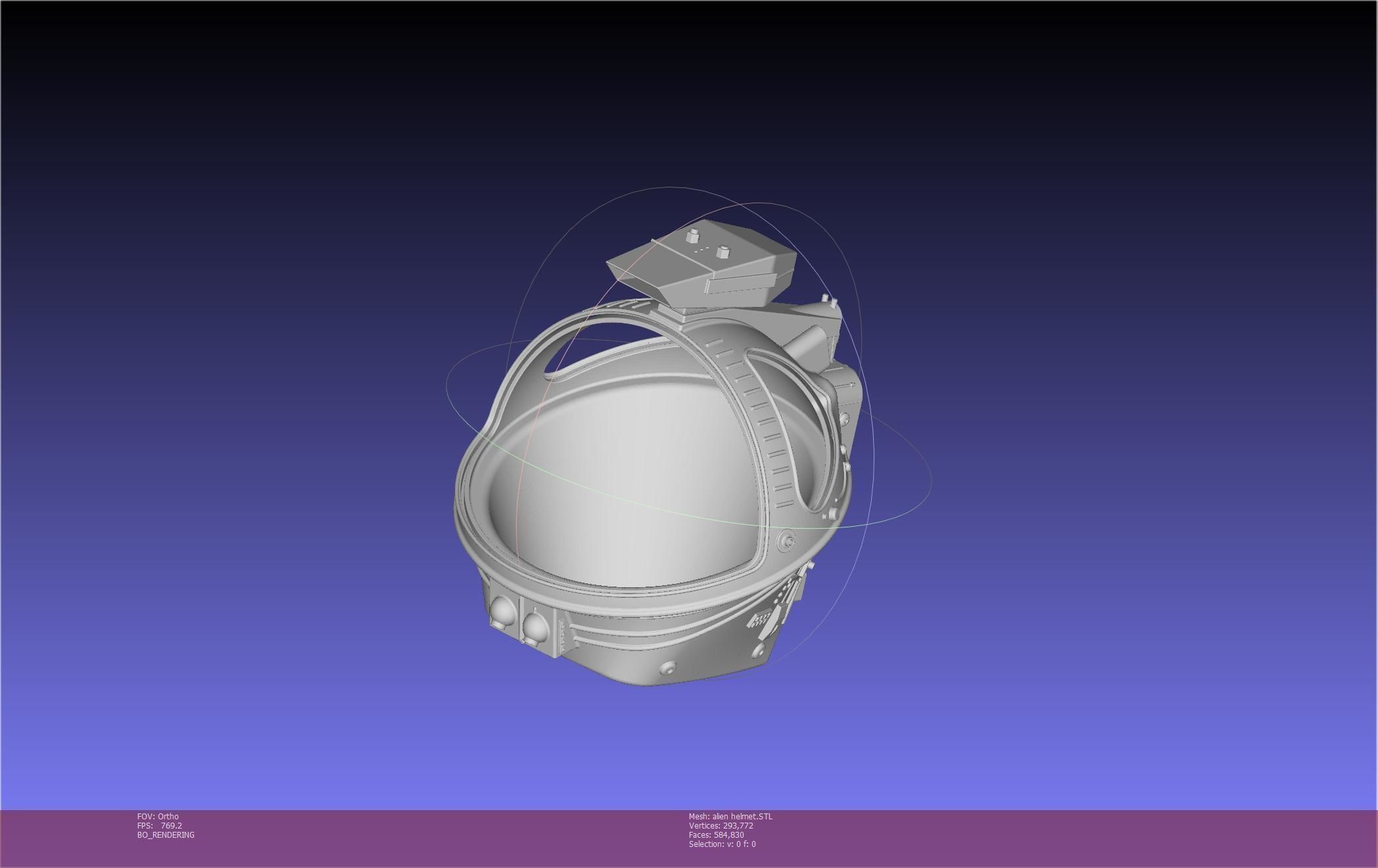 ALIEN Spacesuit Helmet Printable Replica 3D print model_77