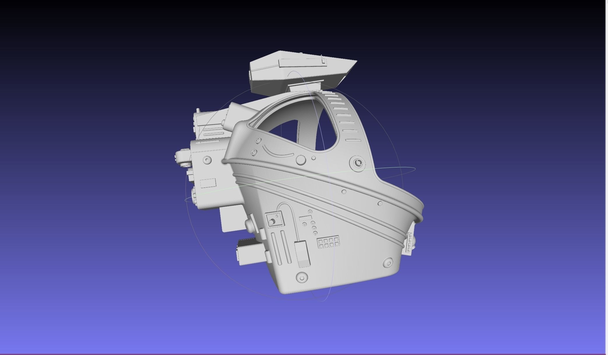 ALIEN Spacesuit Helmet Printable Replica 3D print model_17