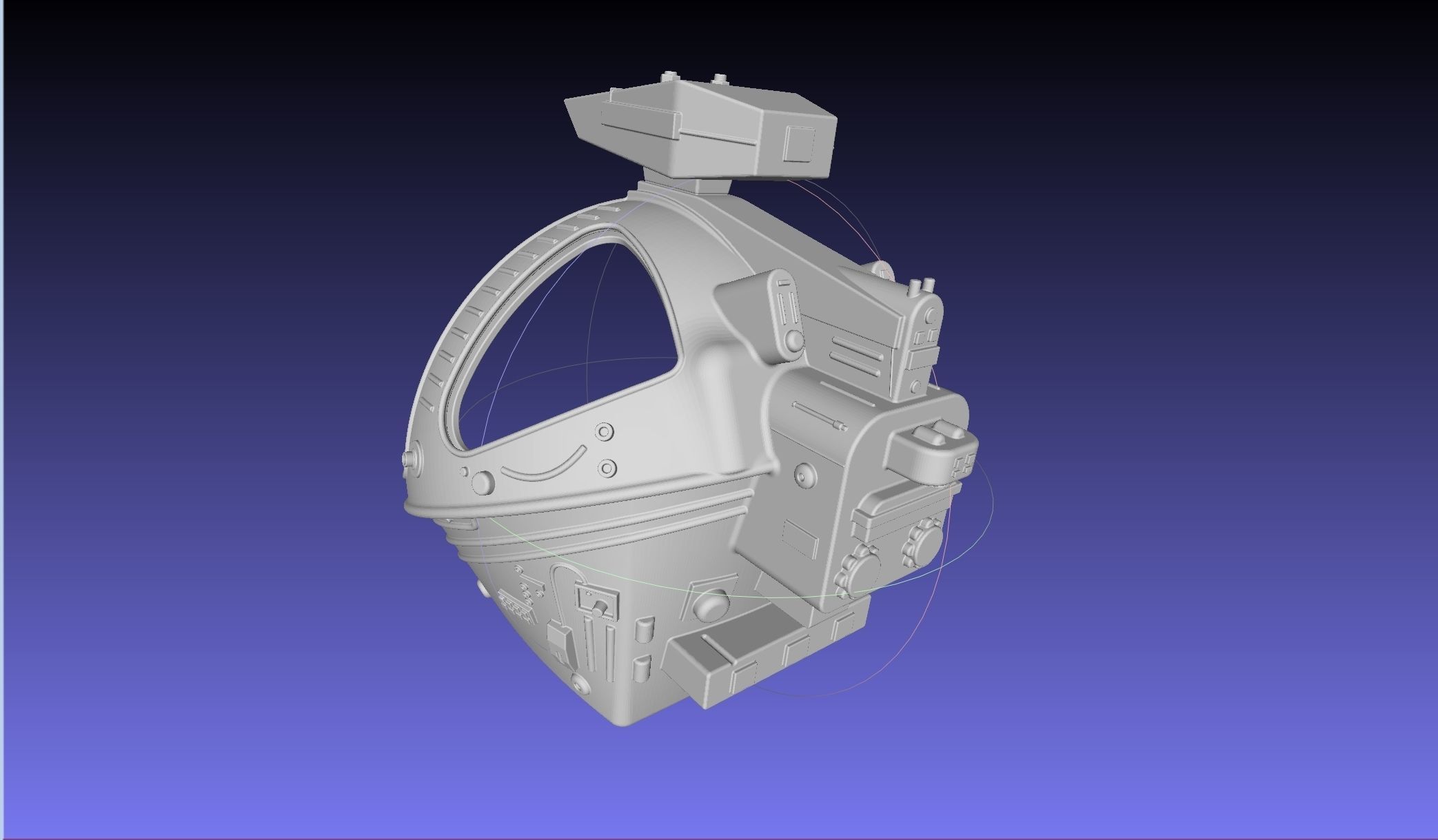 ALIEN Spacesuit Helmet Printable Replica 3D print model_38