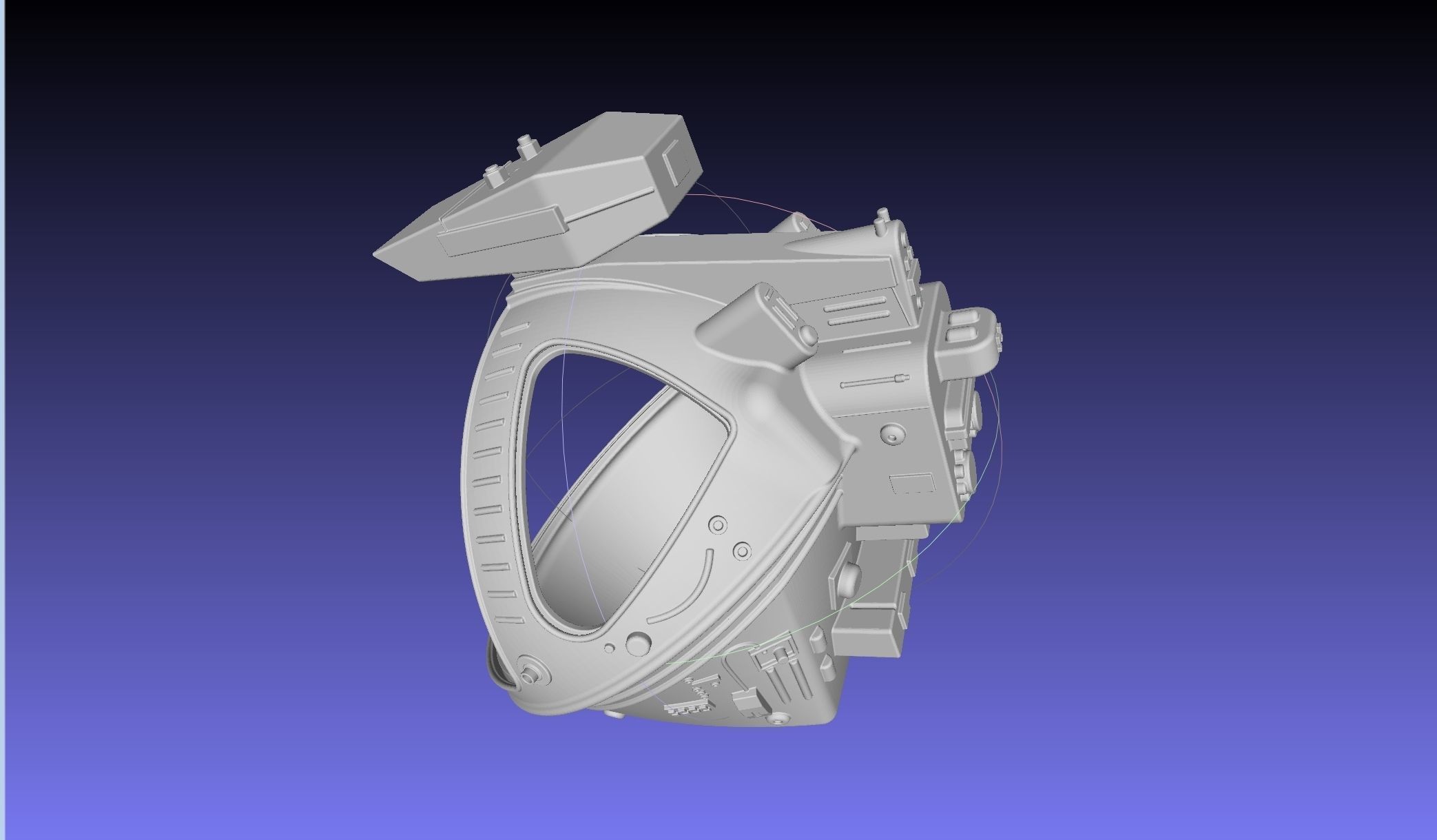 ALIEN Spacesuit Helmet Printable Replica 3D print model_33