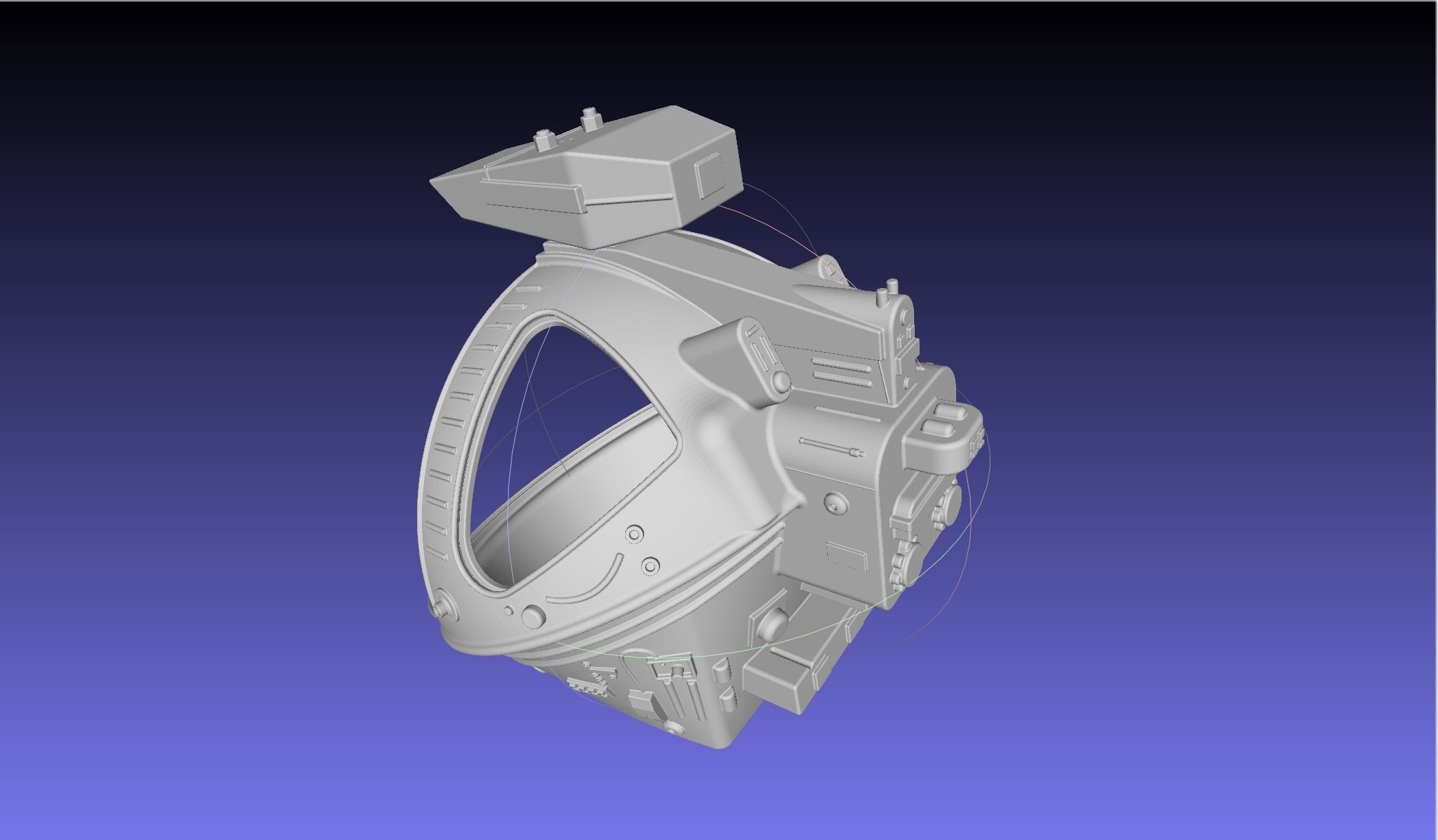 ALIEN Spacesuit Helmet Printable Replica 3D print model_9