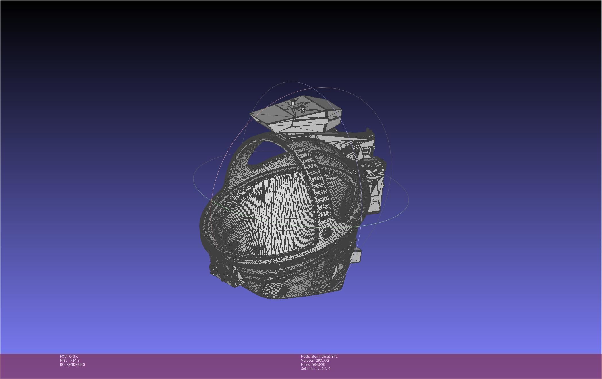 ALIEN Spacesuit Helmet Printable Replica 3D print model_78