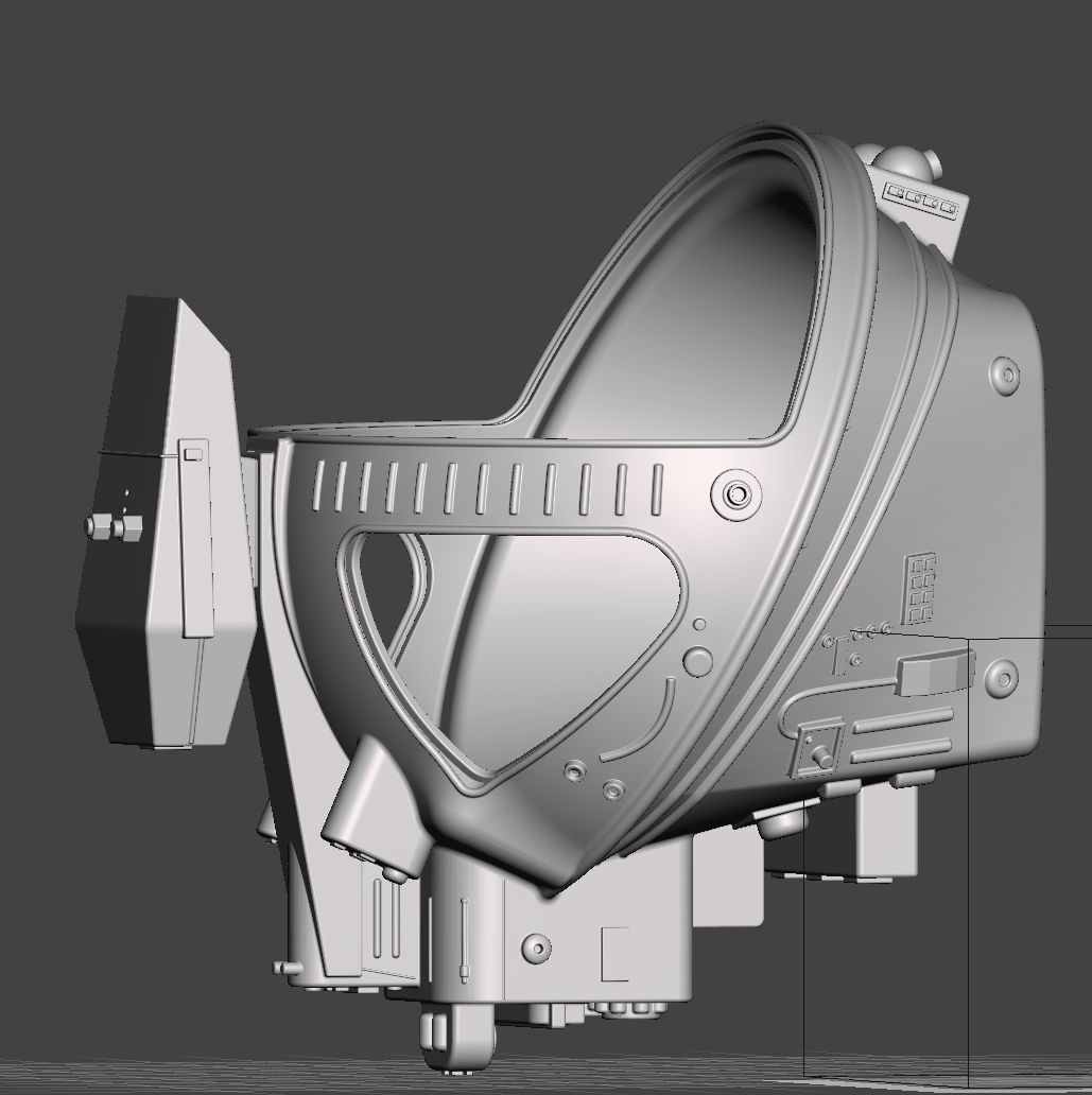 ALIEN Spacesuit Helmet Printable Replica 3D print model_58