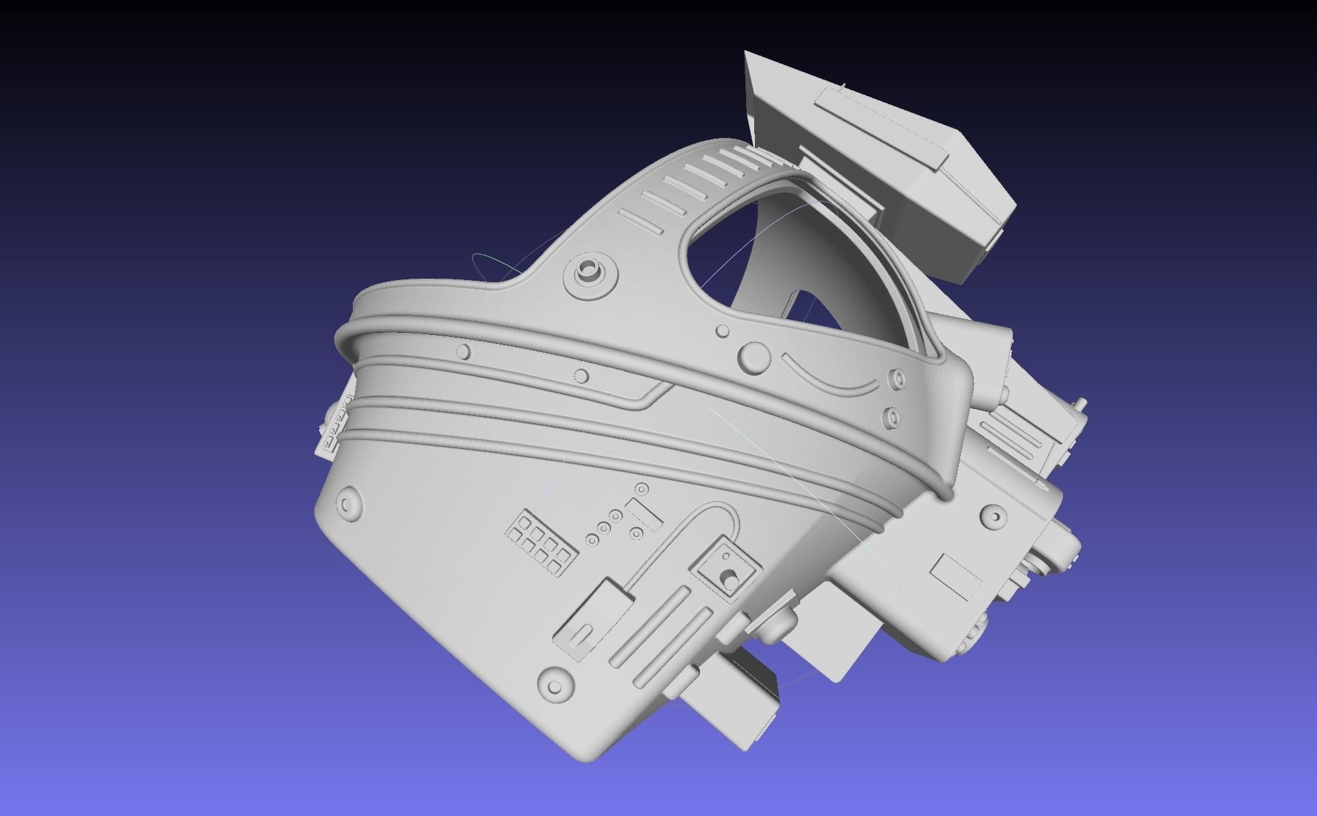 ALIEN Spacesuit Helmet Printable Replica 3D print model_51
