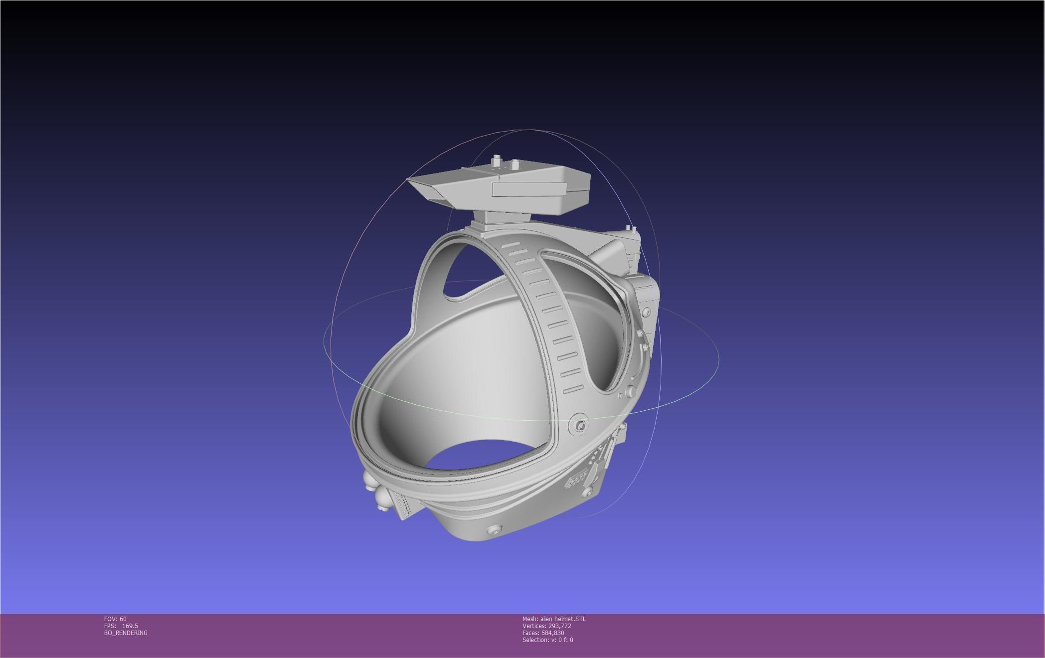 ALIEN Spacesuit Helmet Printable Replica 3D print model_74