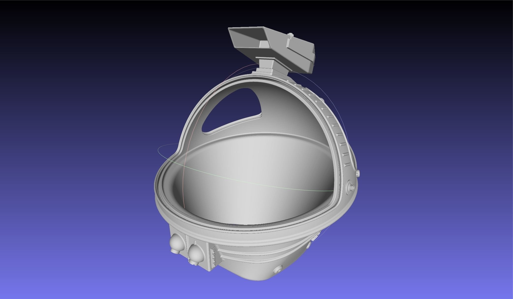 ALIEN Spacesuit Helmet Printable Replica 3D print model_37