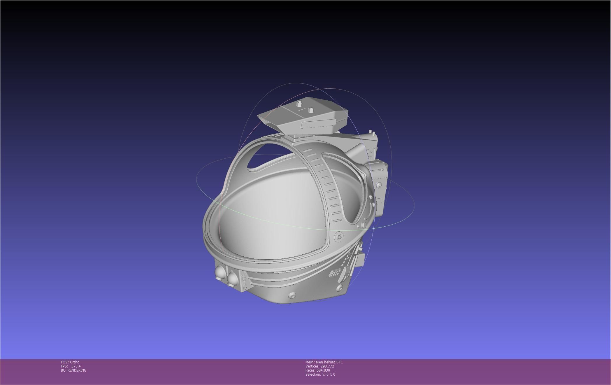 ALIEN Spacesuit Helmet Printable Replica 3D print model_79