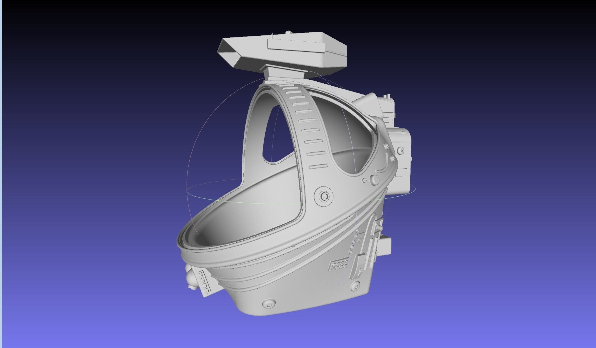 ALIEN Spacesuit Helmet Printable Replica 3D print model_41