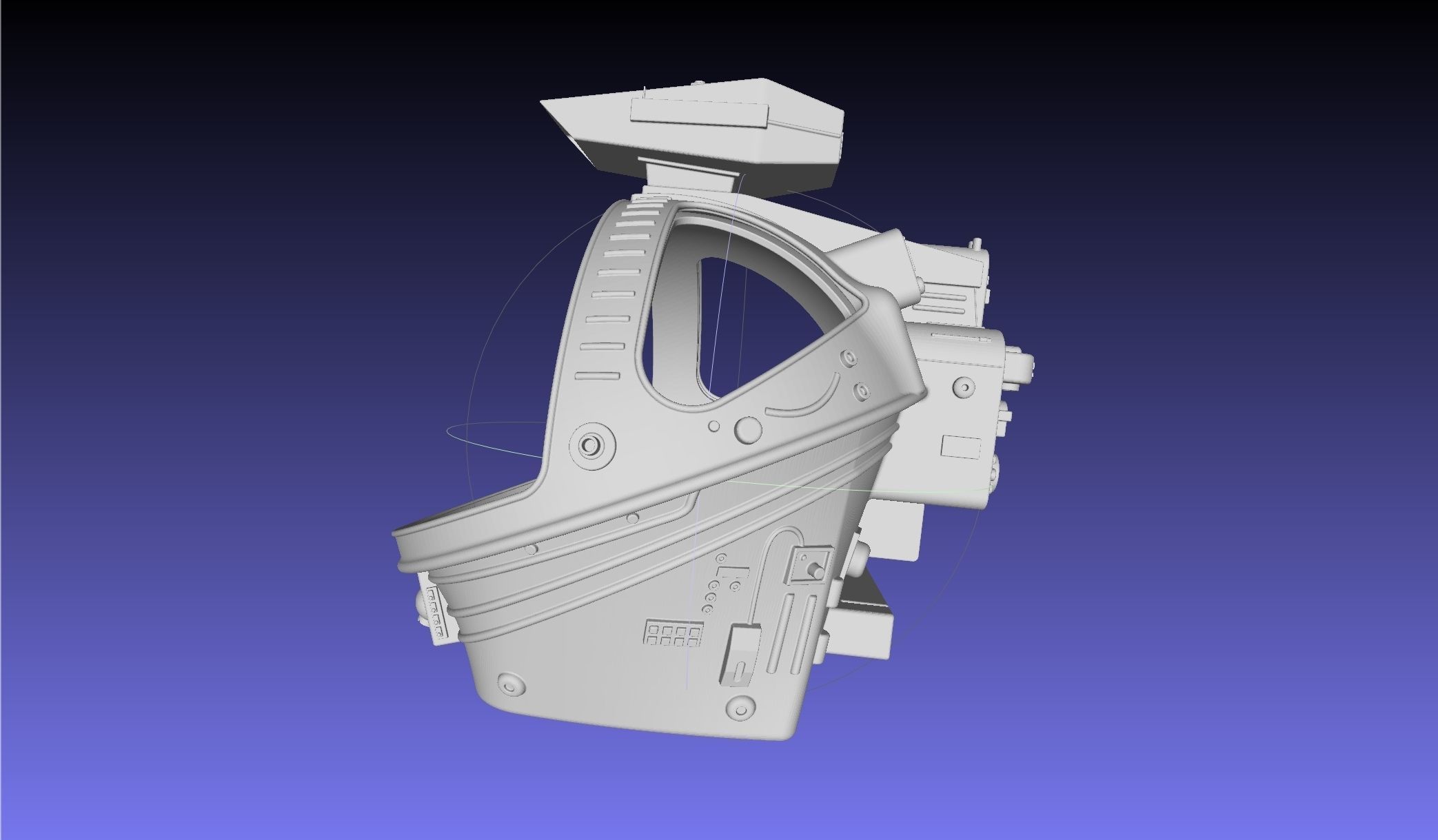 ALIEN Spacesuit Helmet Printable Replica 3D print model_42