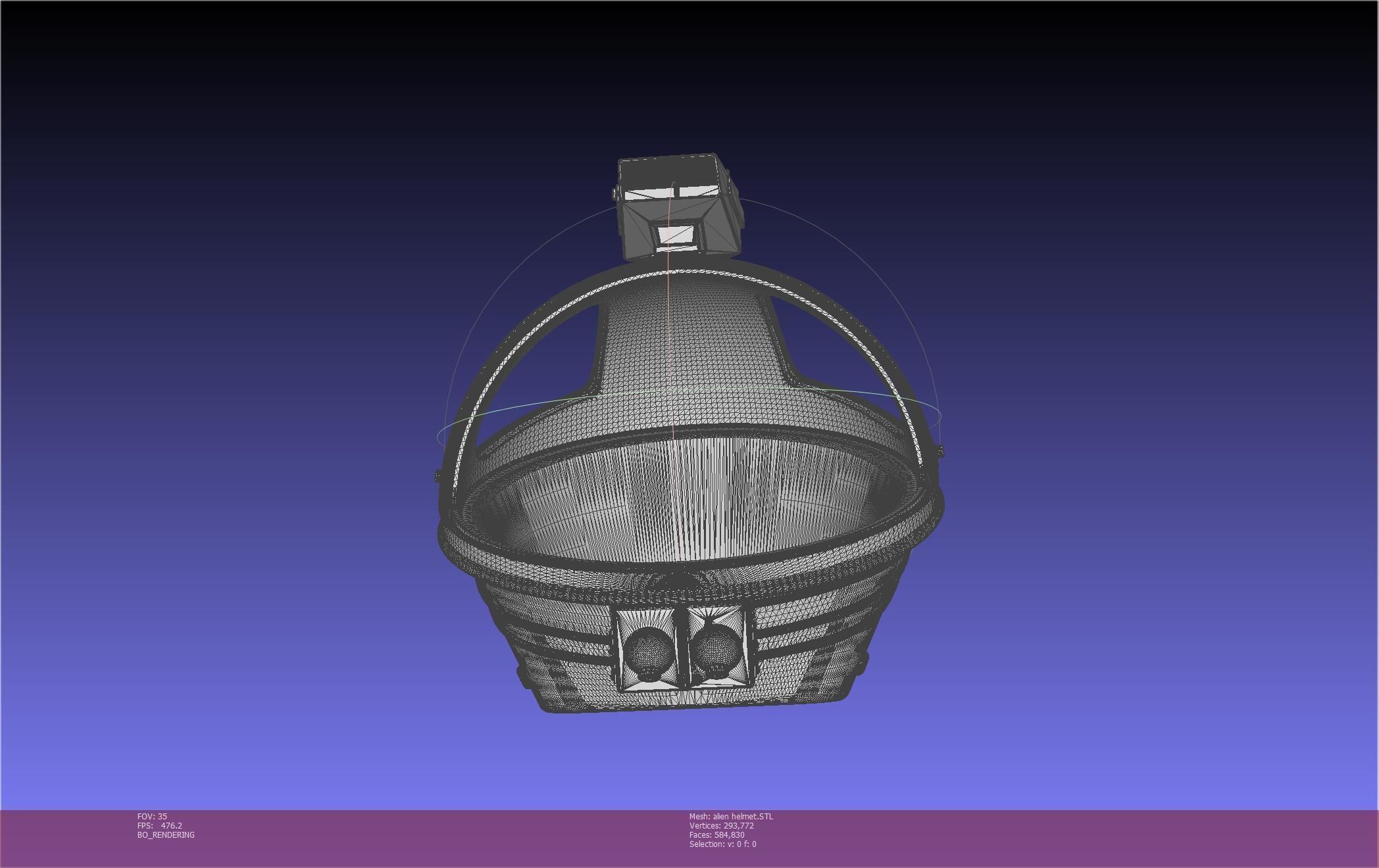 ALIEN Spacesuit Helmet Printable Replica 3D print model_95