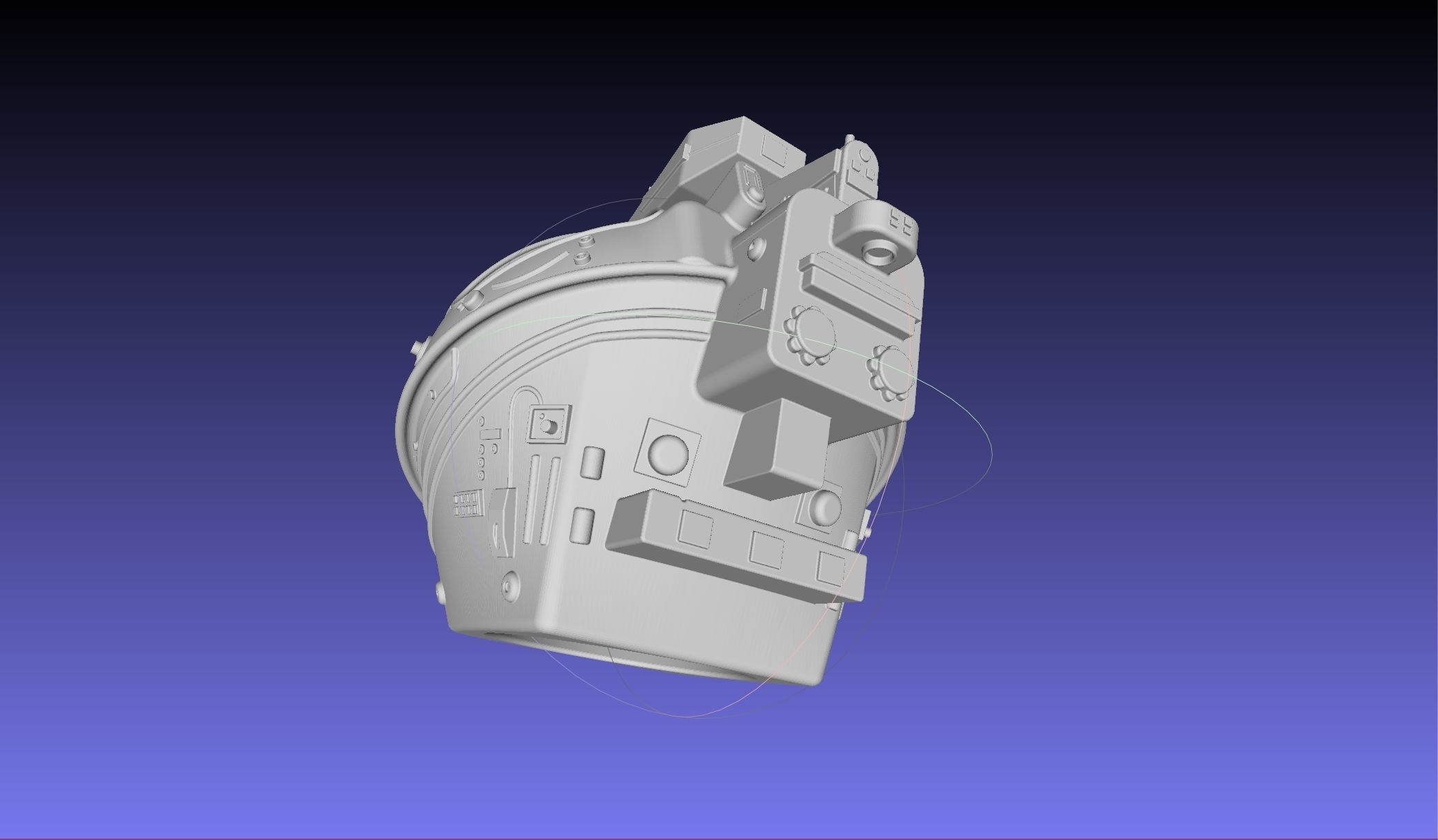 ALIEN Spacesuit Helmet Printable Replica 3D print model_4