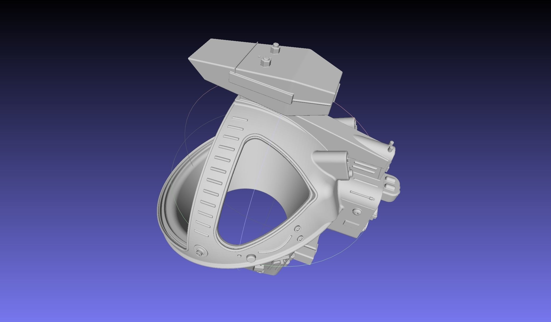 ALIEN Spacesuit Helmet Printable Replica 3D print model_28