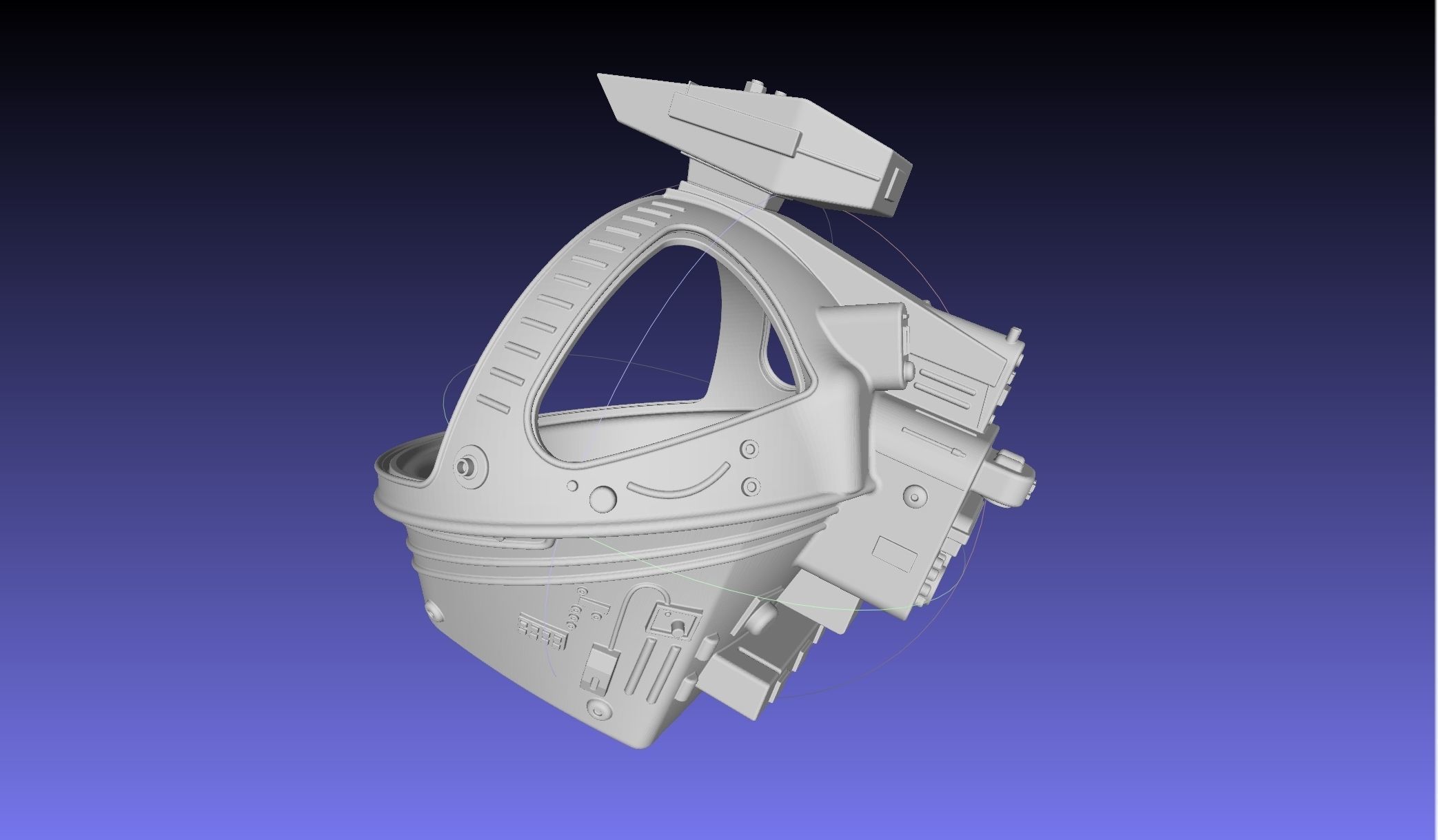 ALIEN Spacesuit Helmet Printable Replica 3D print model_27