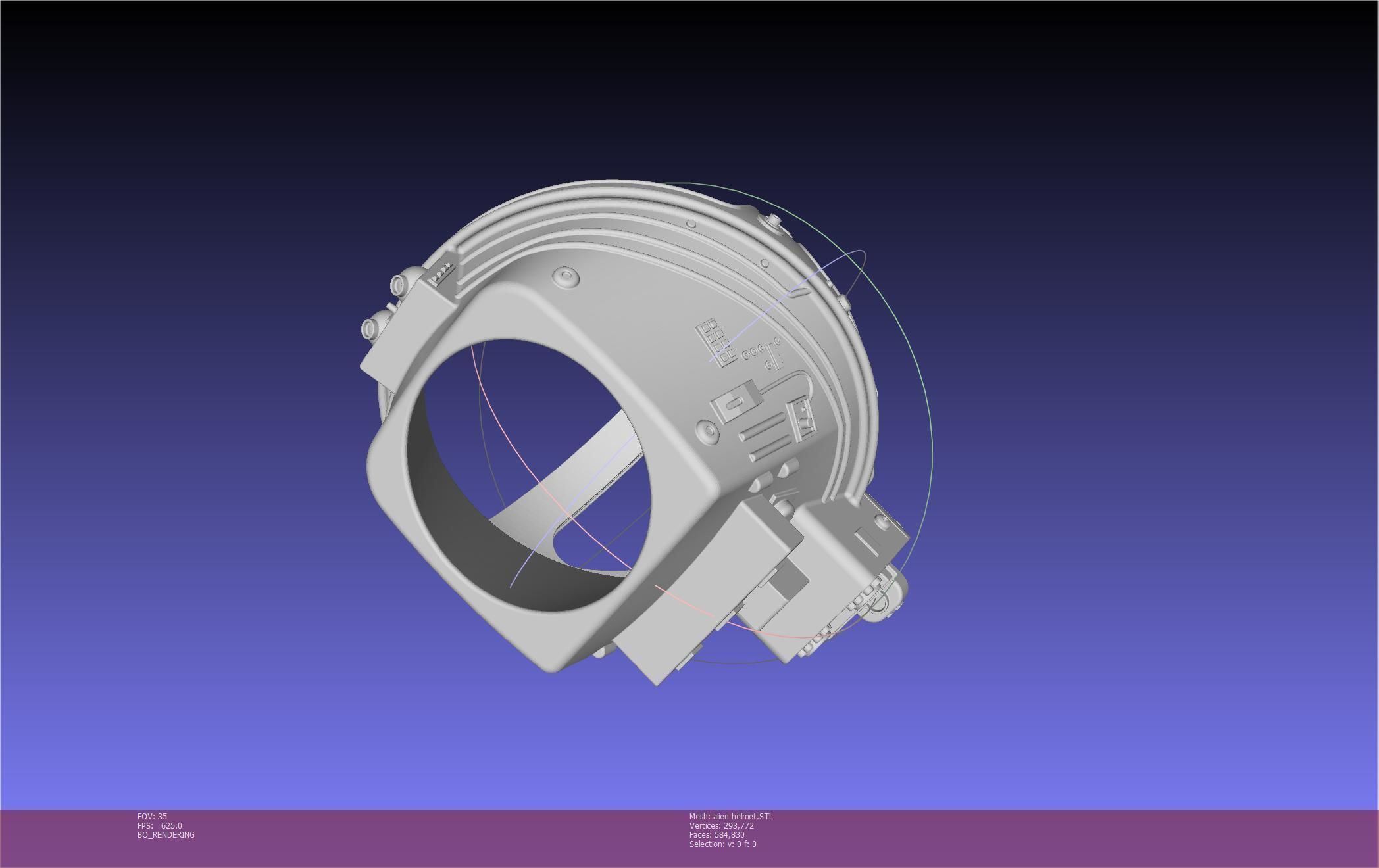 ALIEN Spacesuit Helmet Printable Replica 3D print model_87