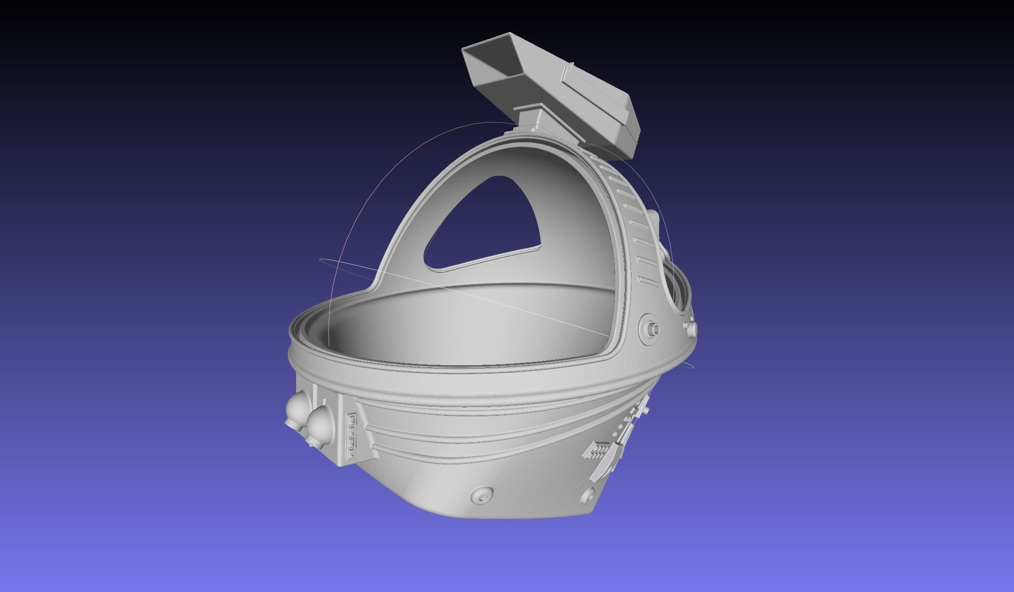 ALIEN Spacesuit Helmet Printable Replica 3D print model_35
