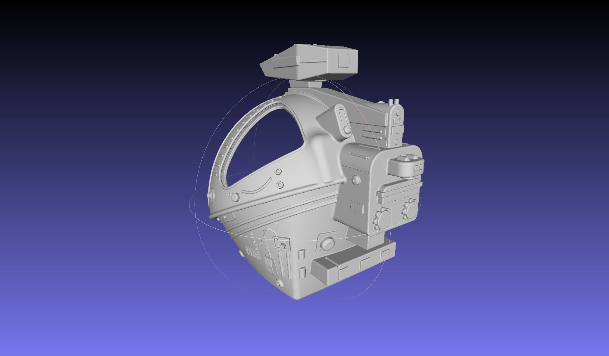 ALIEN Spacesuit Helmet Printable Replica 3D print model_53