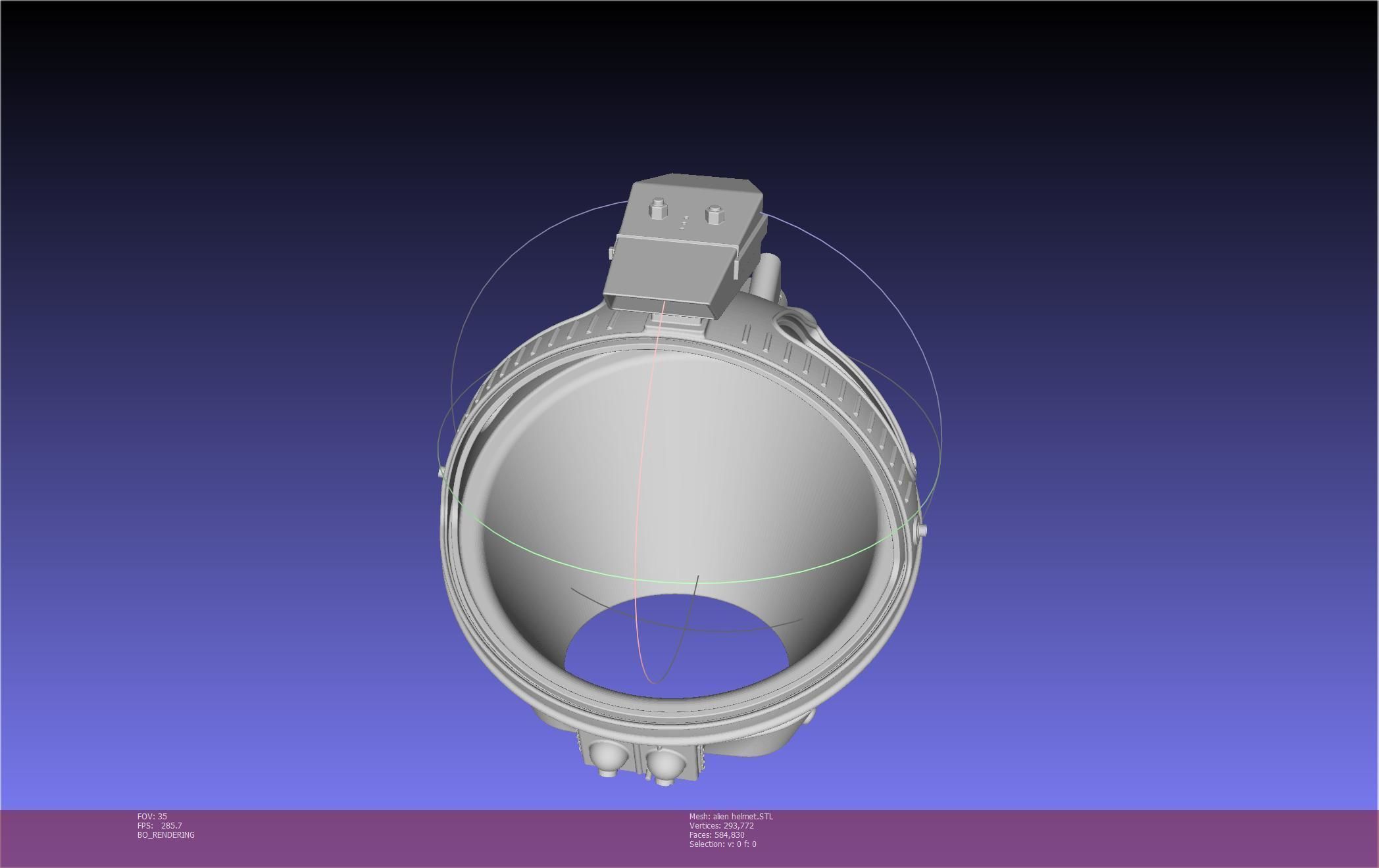 ALIEN Spacesuit Helmet Printable Replica 3D print model_108