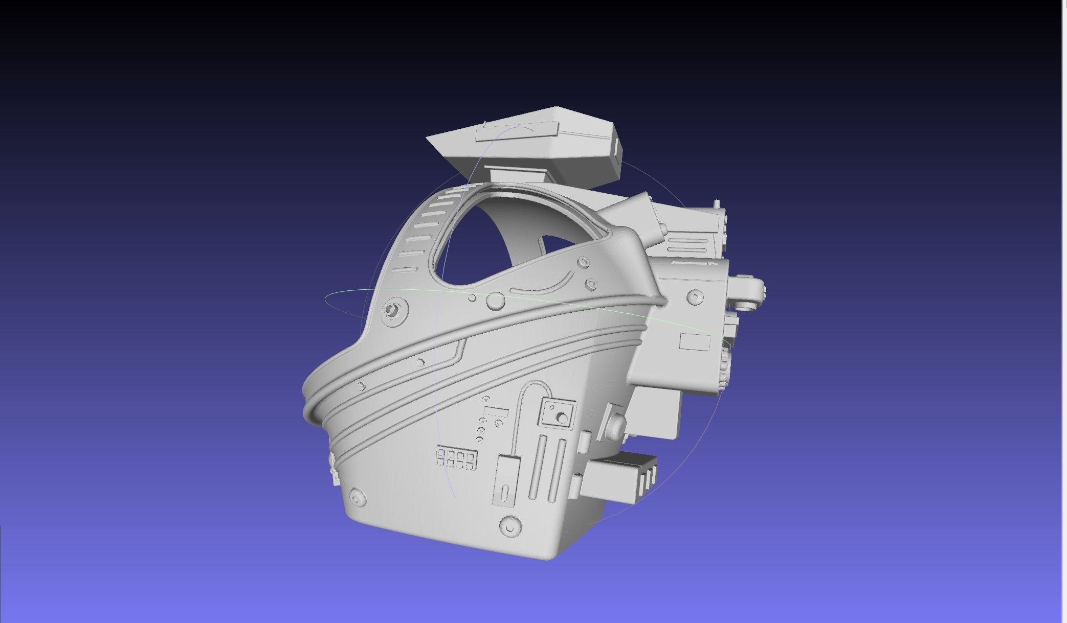 ALIEN Spacesuit Helmet Printable Replica 3D print model_44
