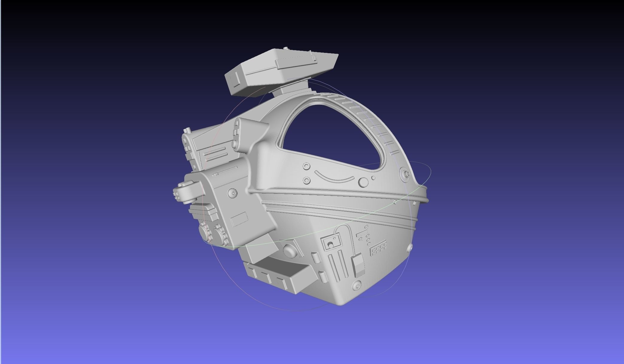 ALIEN Spacesuit Helmet Printable Replica 3D print model_16