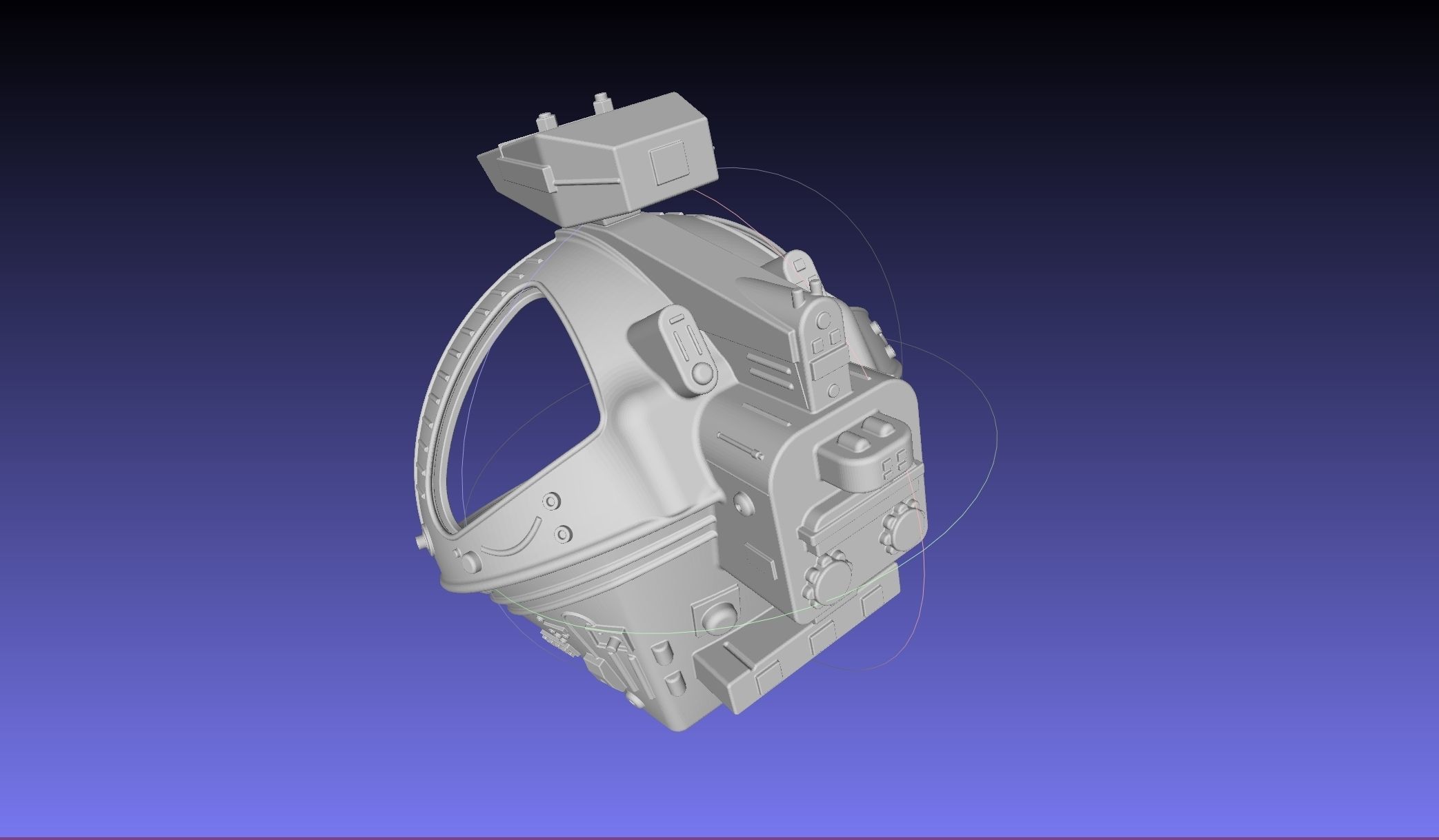 ALIEN Spacesuit Helmet Printable Replica 3D print model_10