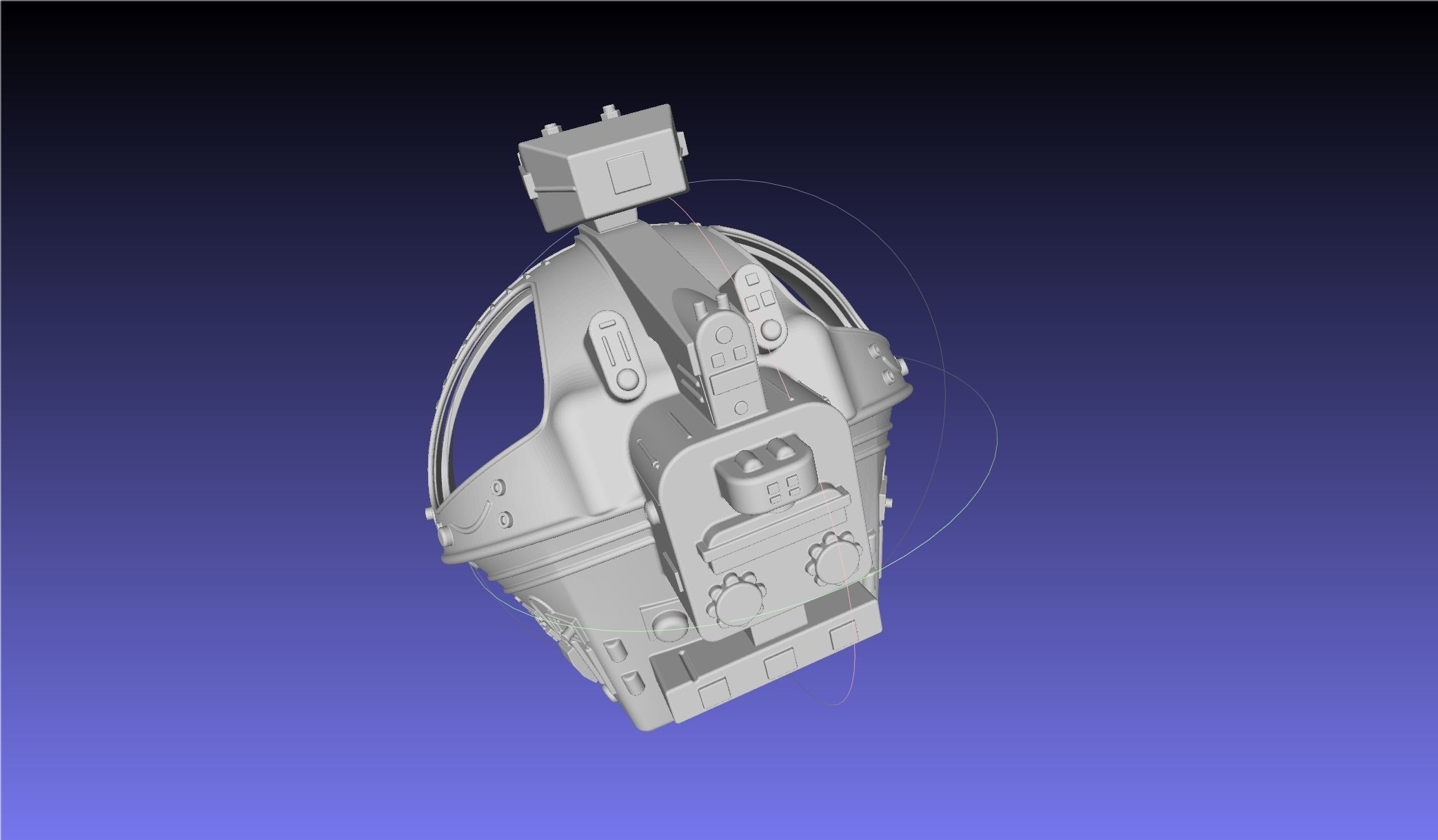 ALIEN Spacesuit Helmet Printable Replica 3D print model_2