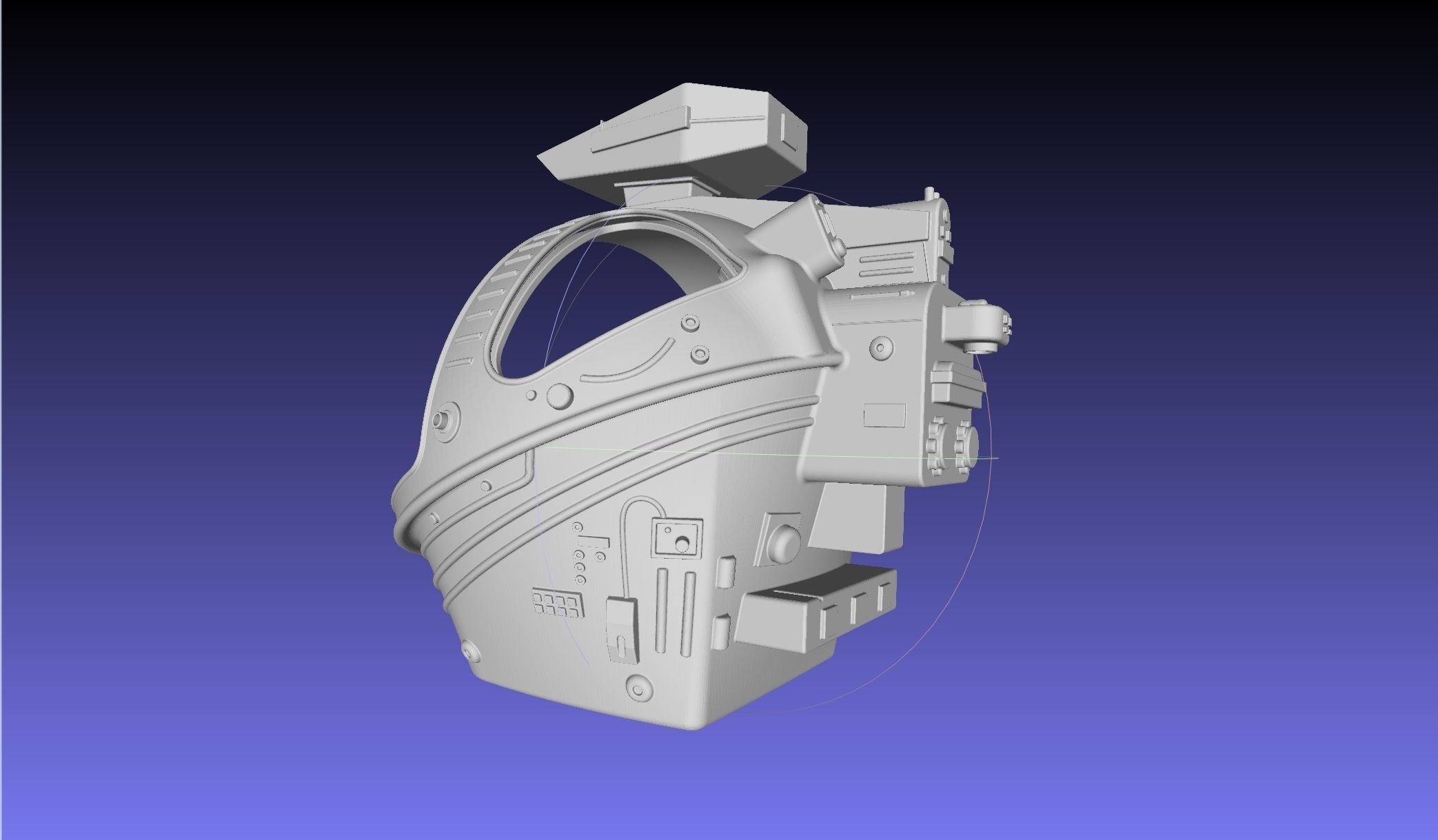 ALIEN Spacesuit Helmet Printable Replica 3D print model_13