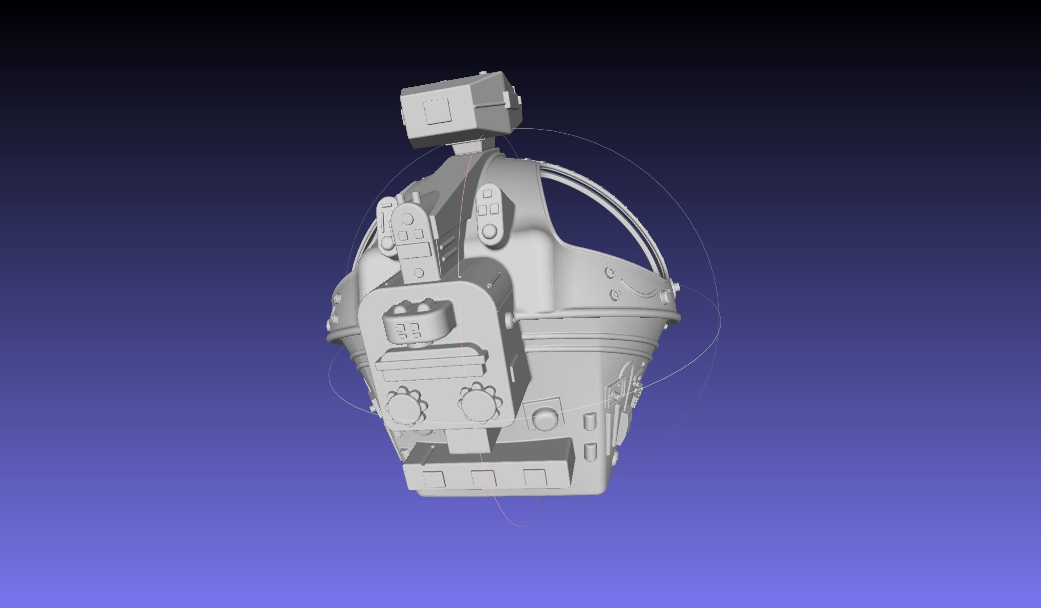 ALIEN Spacesuit Helmet Printable Replica 3D print model_11