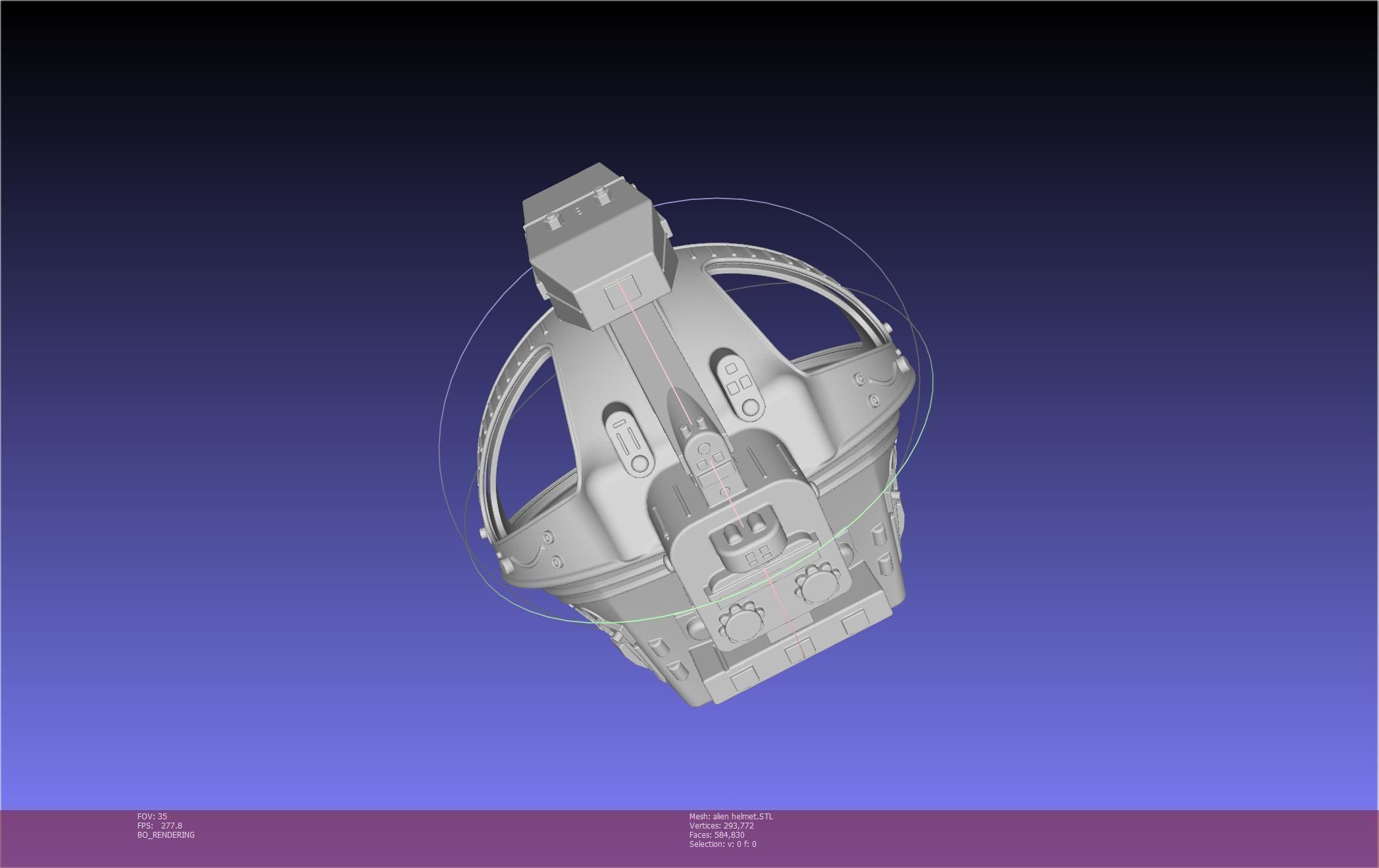 ALIEN Spacesuit Helmet Printable Replica 3D print model_103
