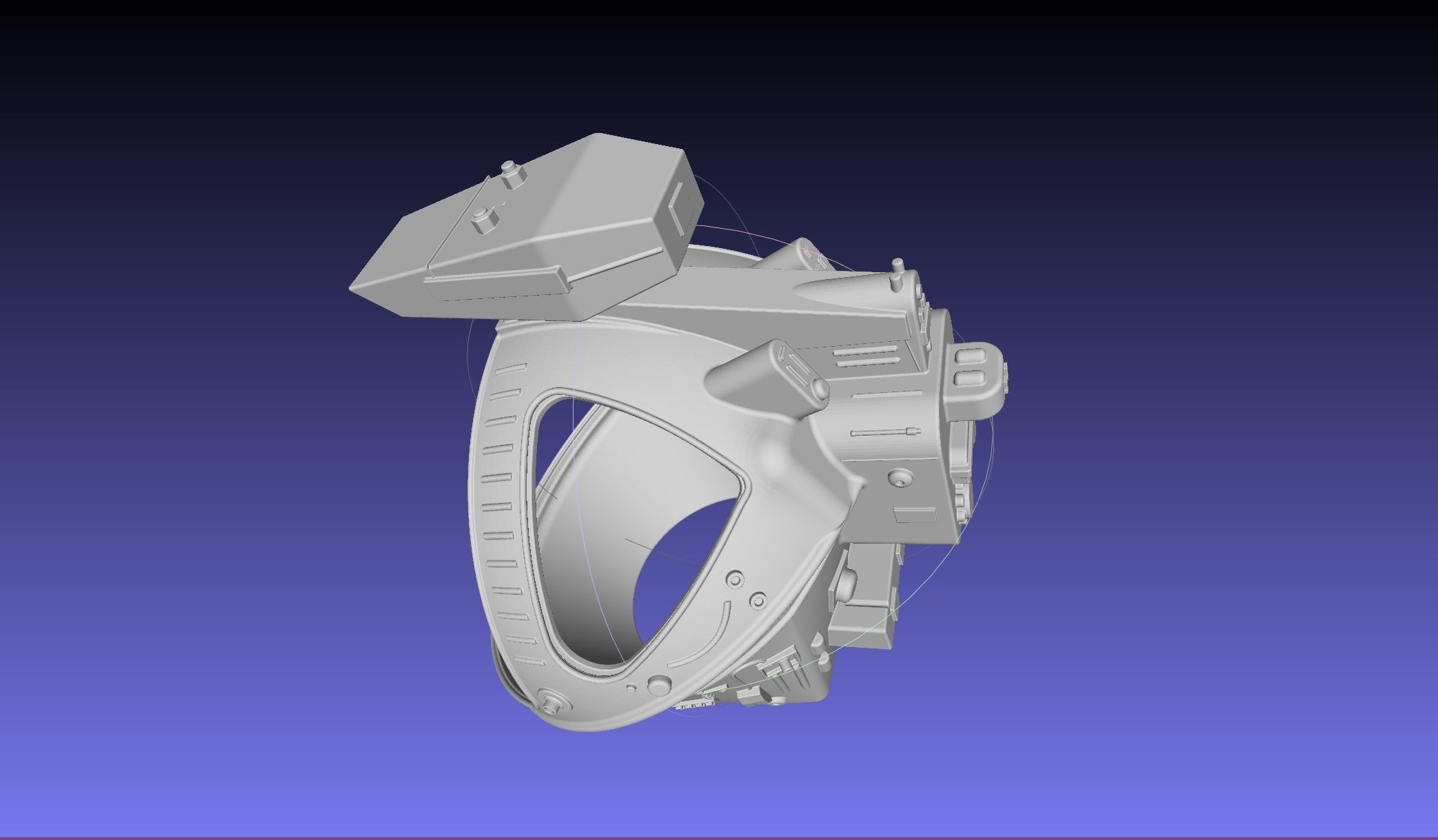 ALIEN Spacesuit Helmet Printable Replica 3D print model_6