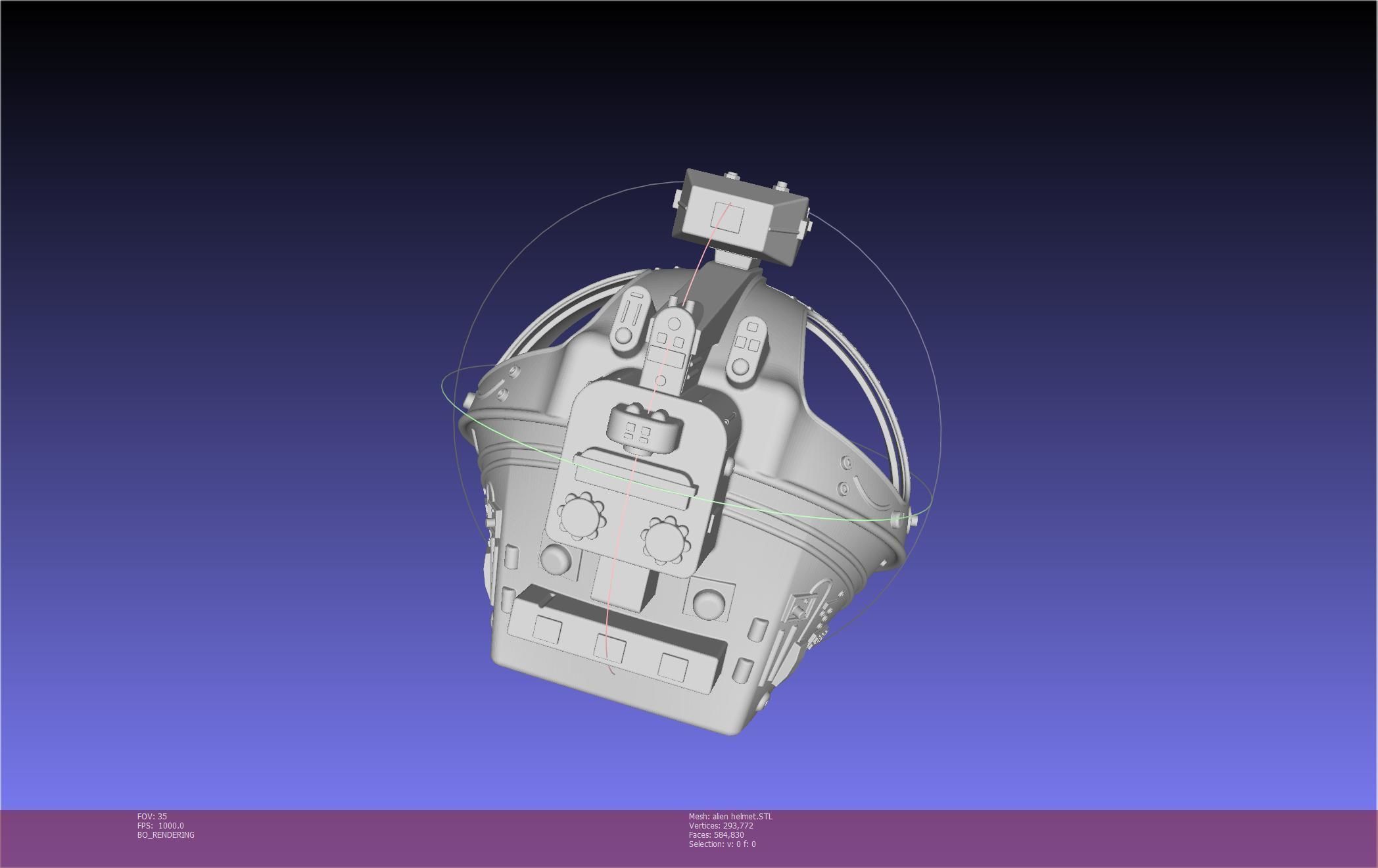 ALIEN Spacesuit Helmet Printable Replica 3D print model_83