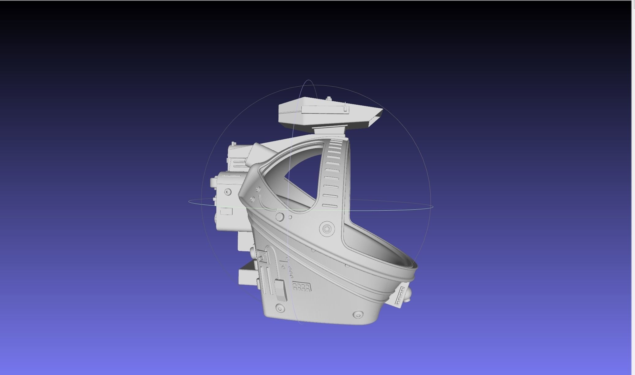 ALIEN Spacesuit Helmet Printable Replica 3D print model_61