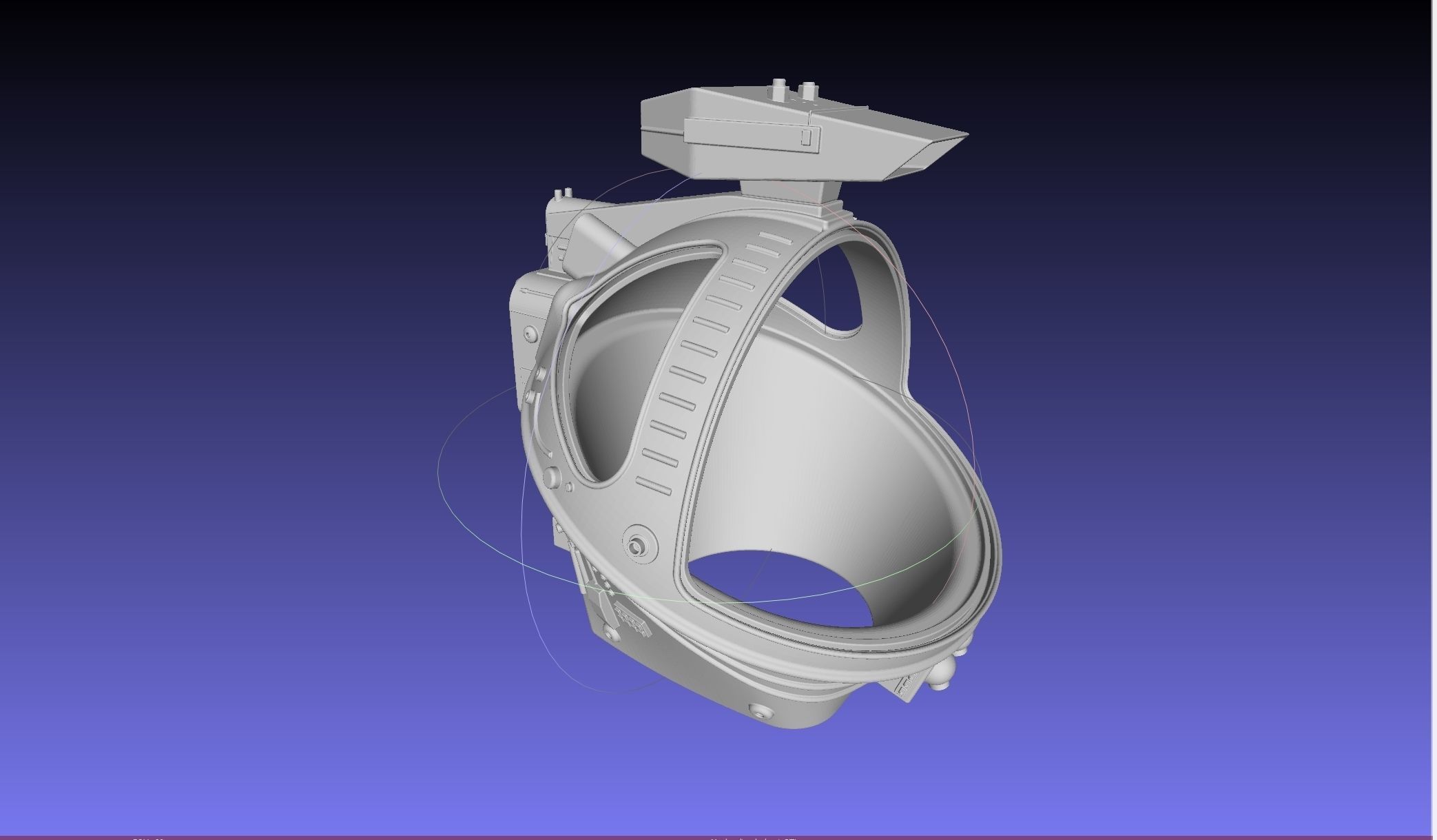 ALIEN Spacesuit Helmet Printable Replica 3D print model_3