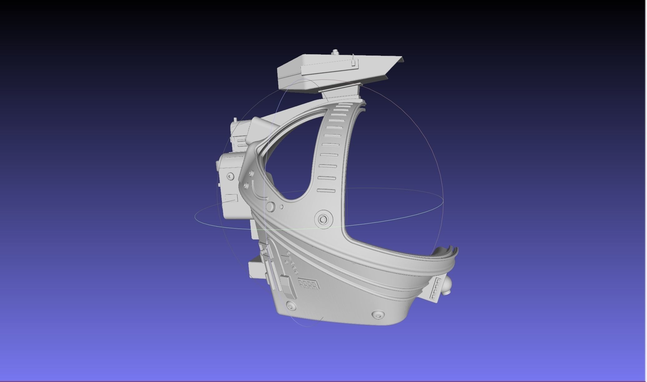 ALIEN Spacesuit Helmet Printable Replica 3D print model_60