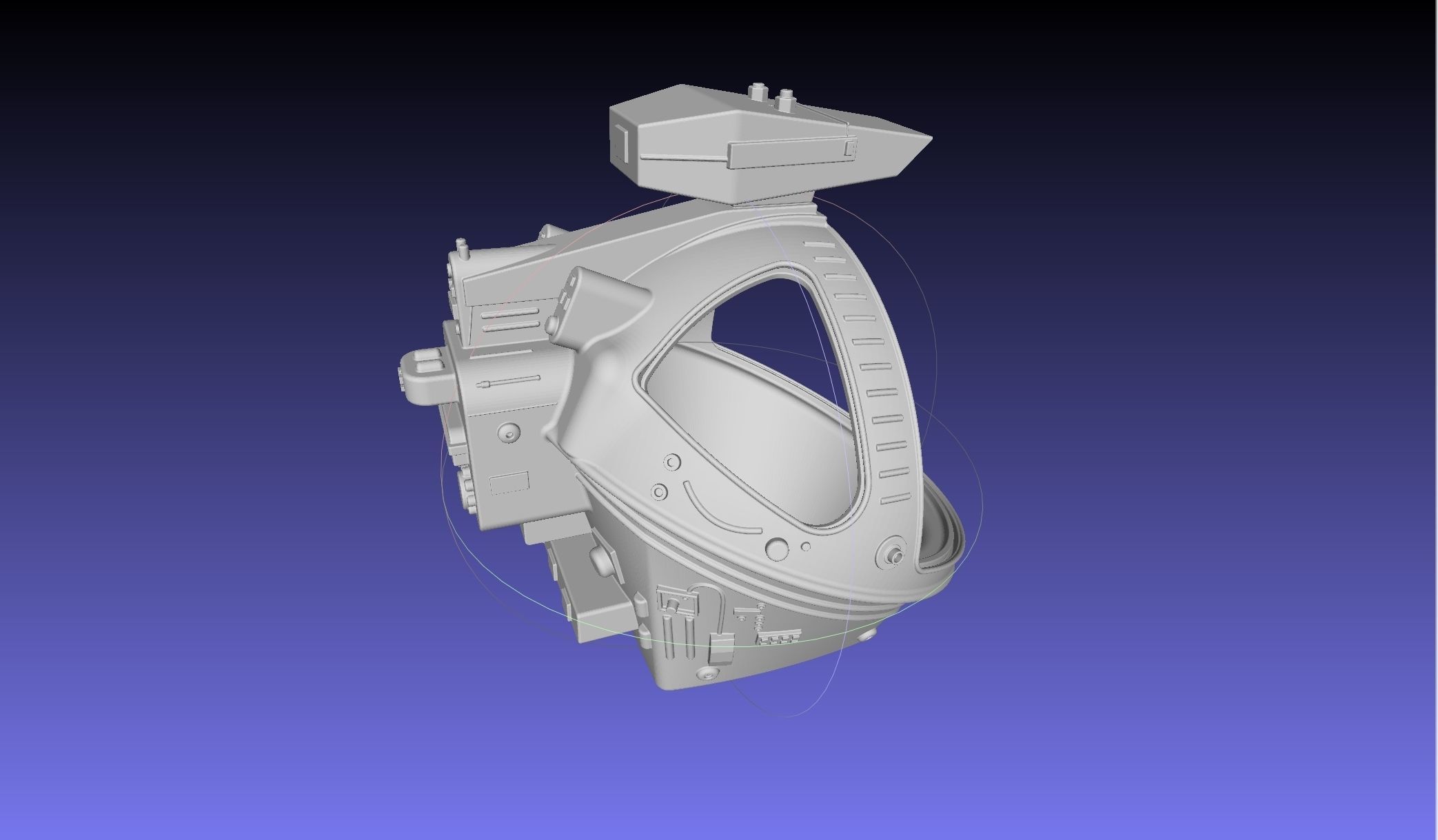 ALIEN Spacesuit Helmet Printable Replica 3D print model_18