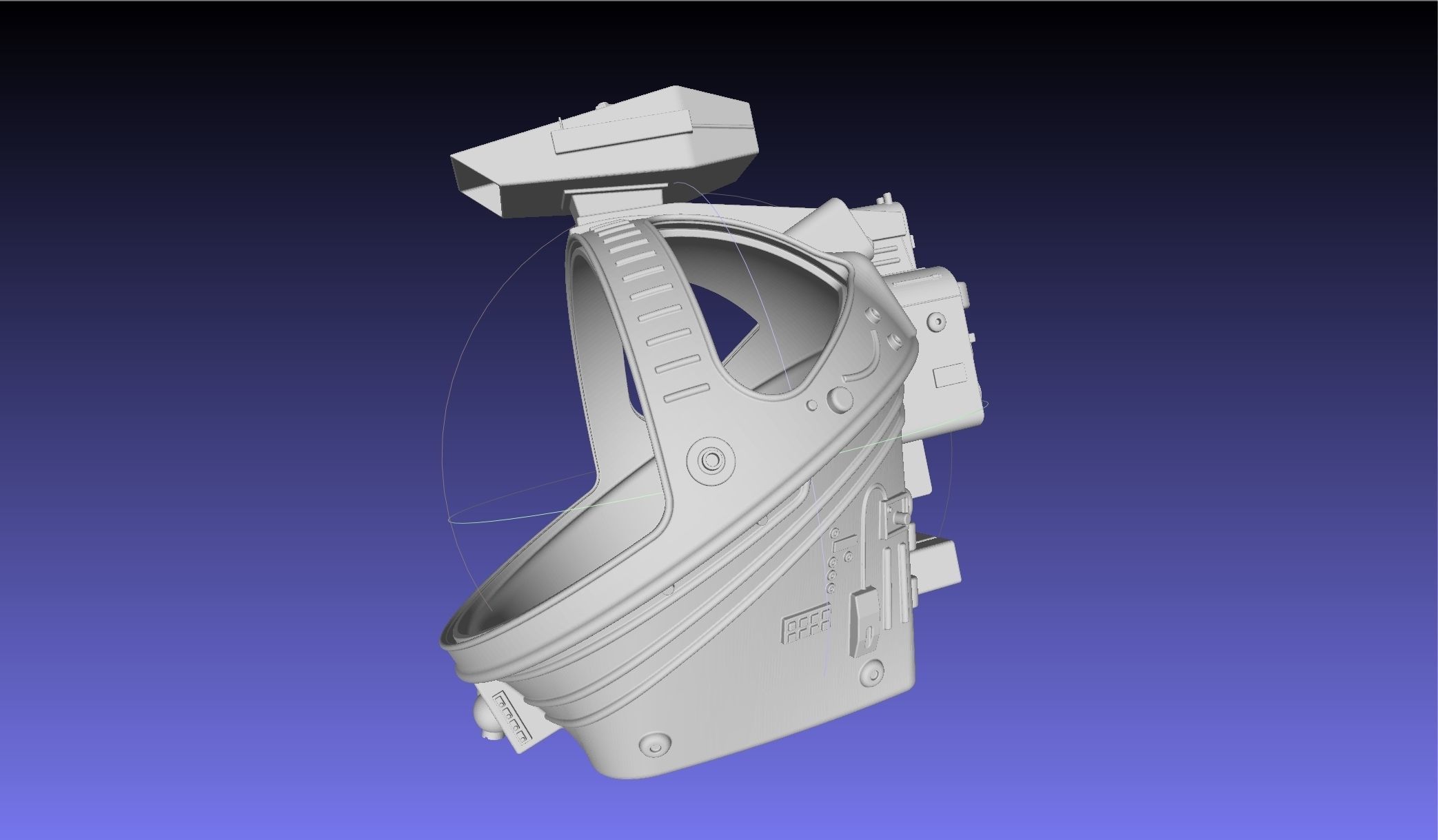 ALIEN Spacesuit Helmet Printable Replica 3D print model_40
