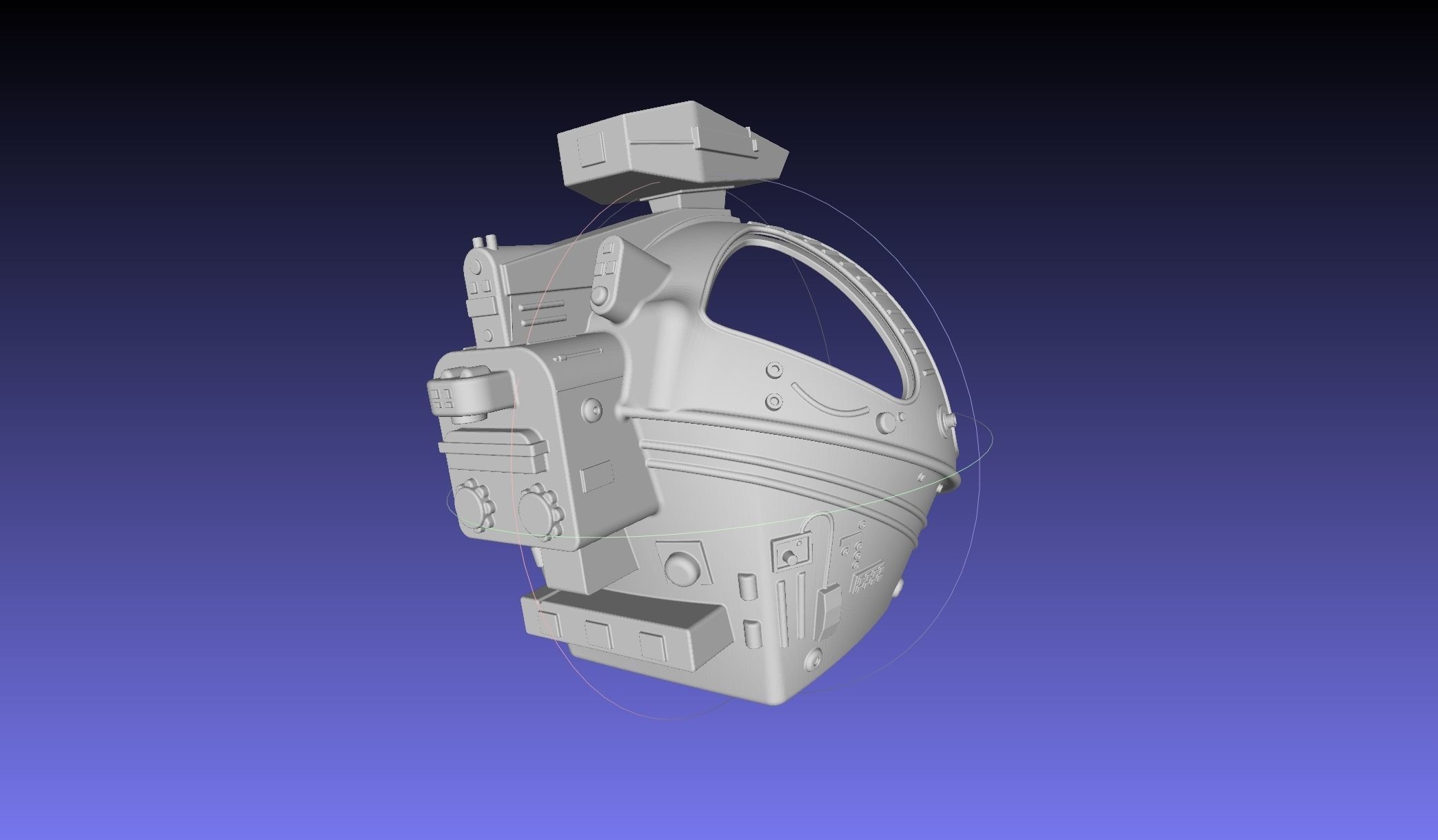 ALIEN Spacesuit Helmet Printable Replica 3D print model_12