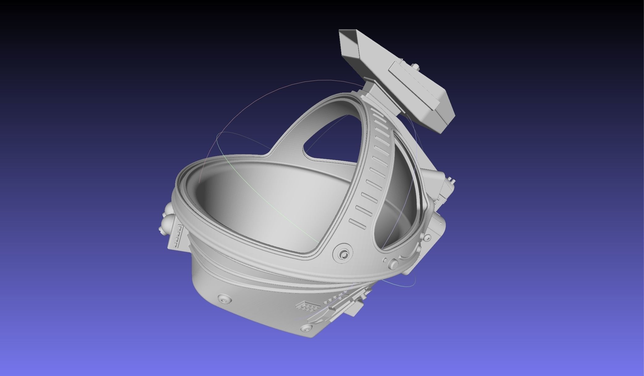 ALIEN Spacesuit Helmet Printable Replica 3D print model_24