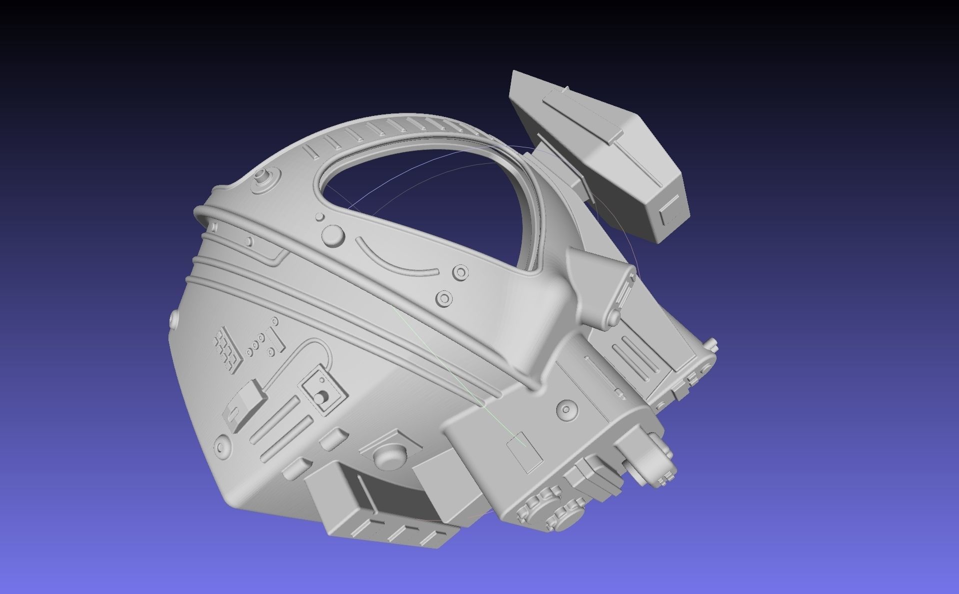 ALIEN Spacesuit Helmet Printable Replica 3D print model_49