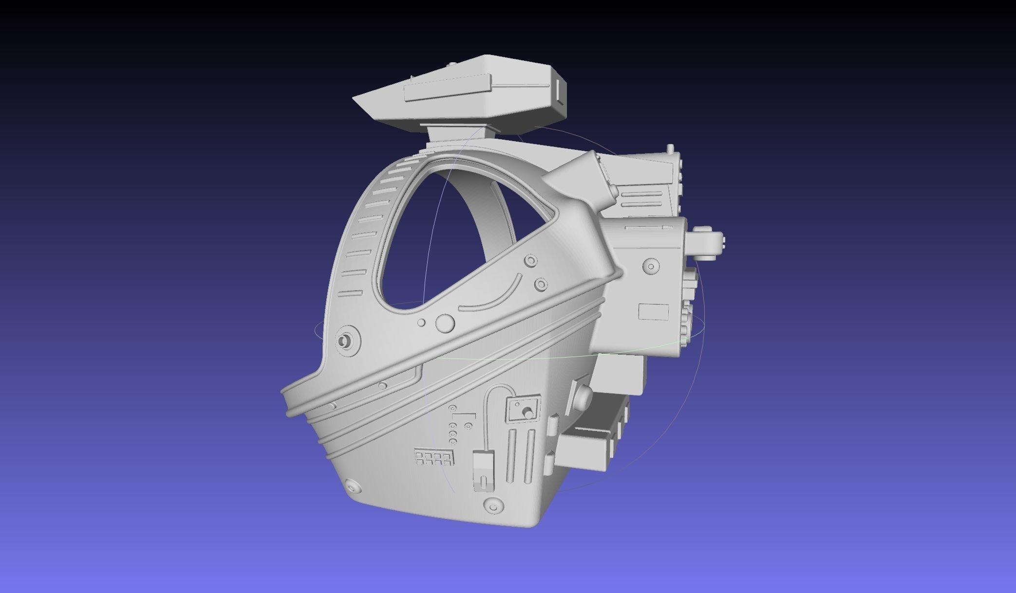 ALIEN Spacesuit Helmet Printable Replica 3D print model_39