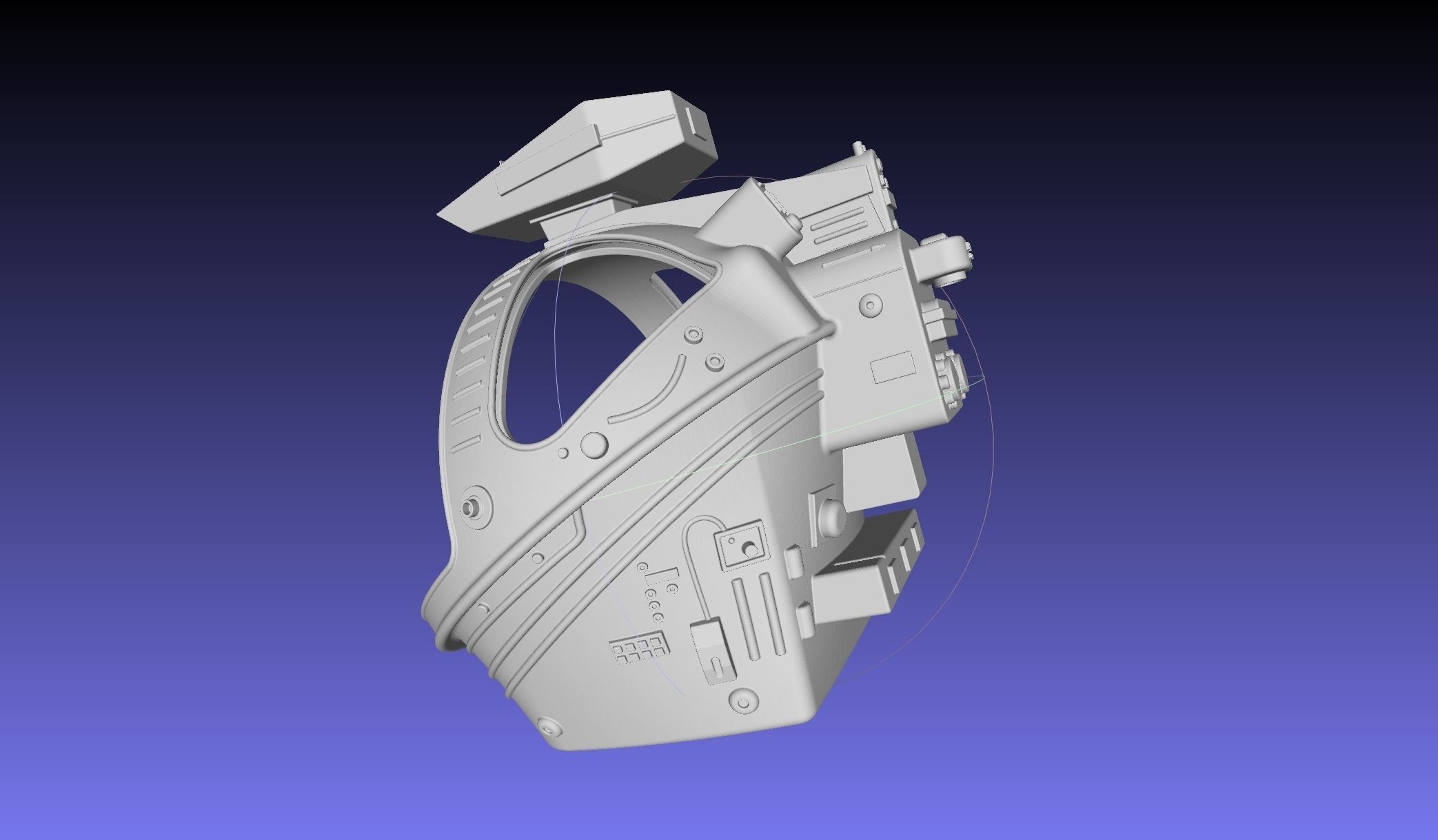 ALIEN Spacesuit Helmet Printable Replica 3D print model_32