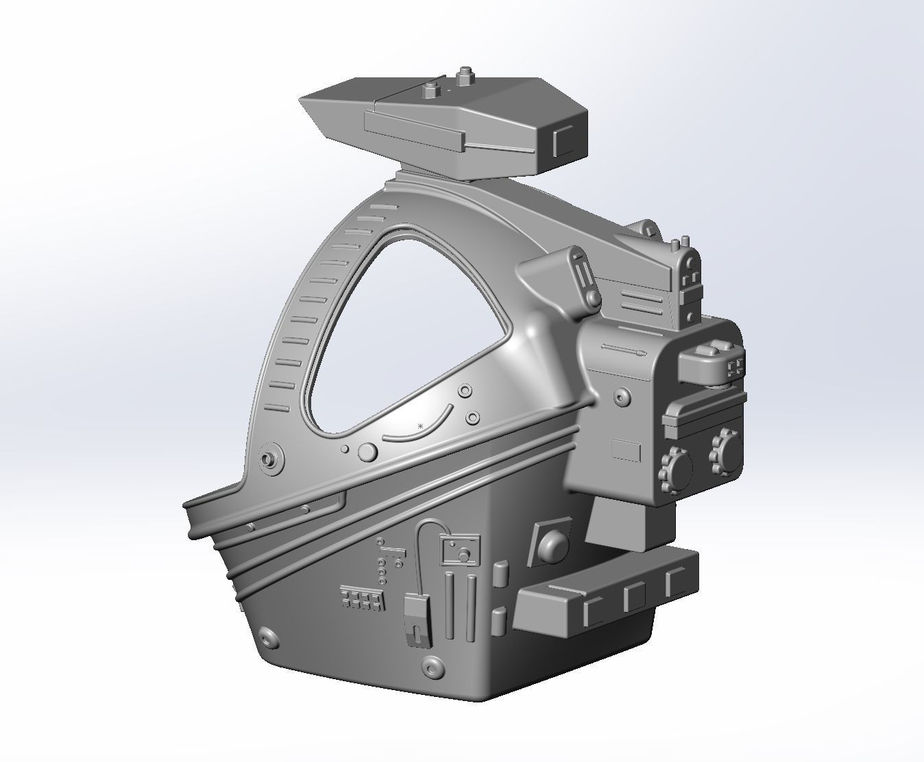 ALIEN Spacesuit Helmet Printable Replica 3D print model_57