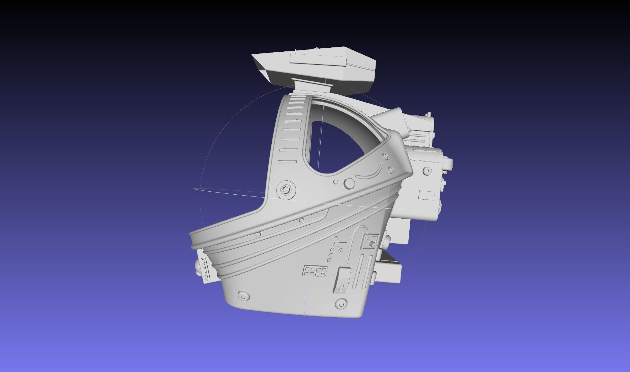 ALIEN Spacesuit Helmet Printable Replica 3D print model_62