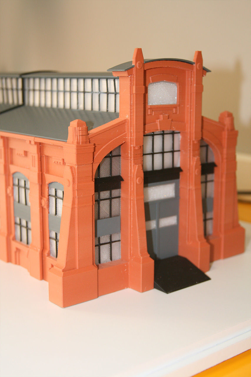 Industrial Building 3DPrint Ready 3D print model_2
