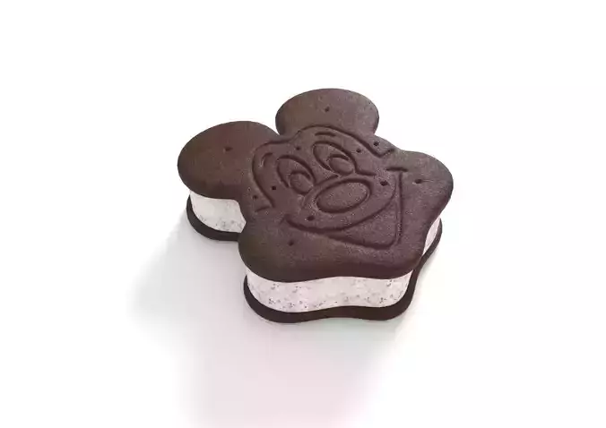 Mickey Ice Cream Sandwich 3D model