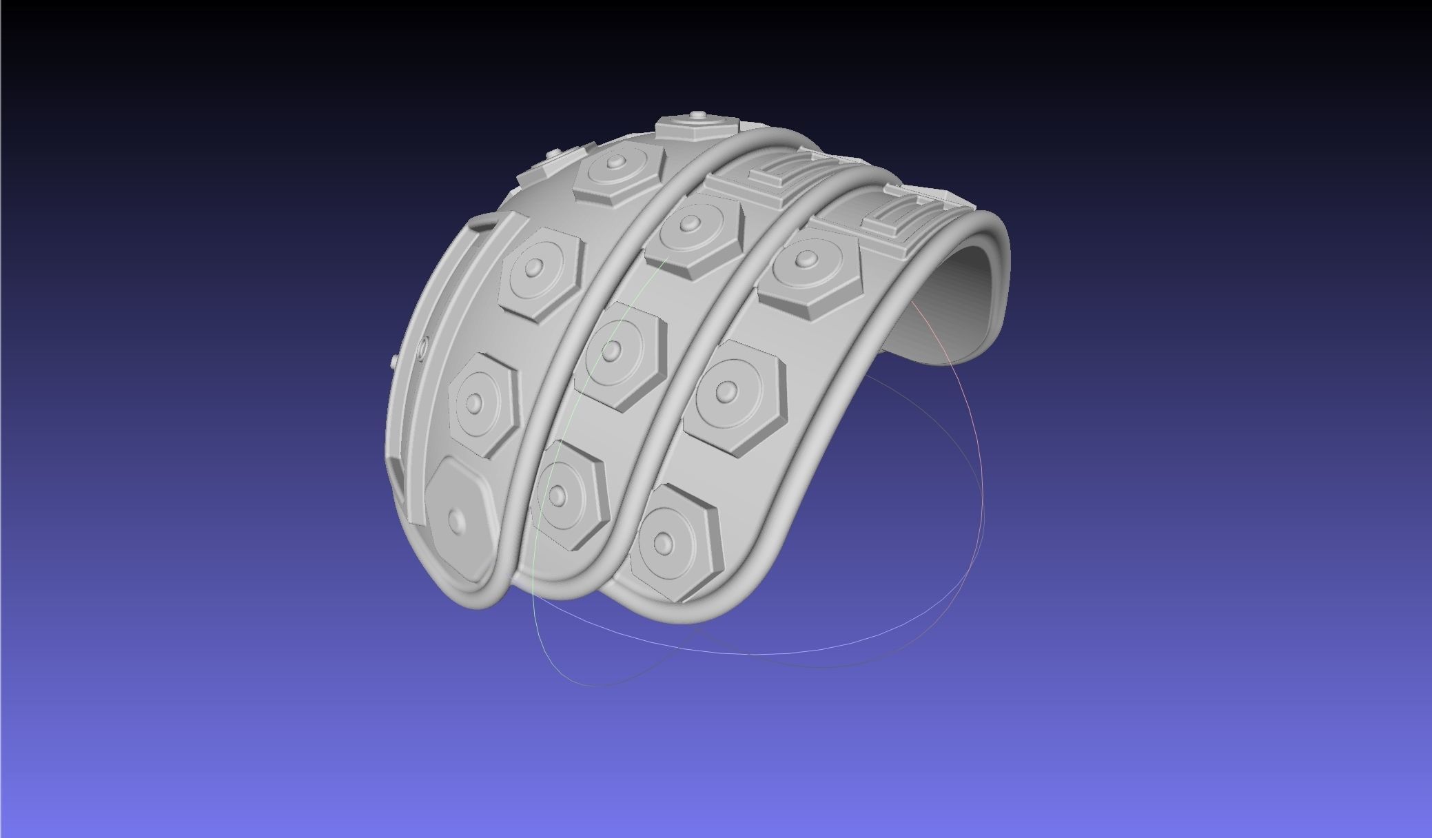 ALIEN Spacesuit Shoulderguard 3D print model_2