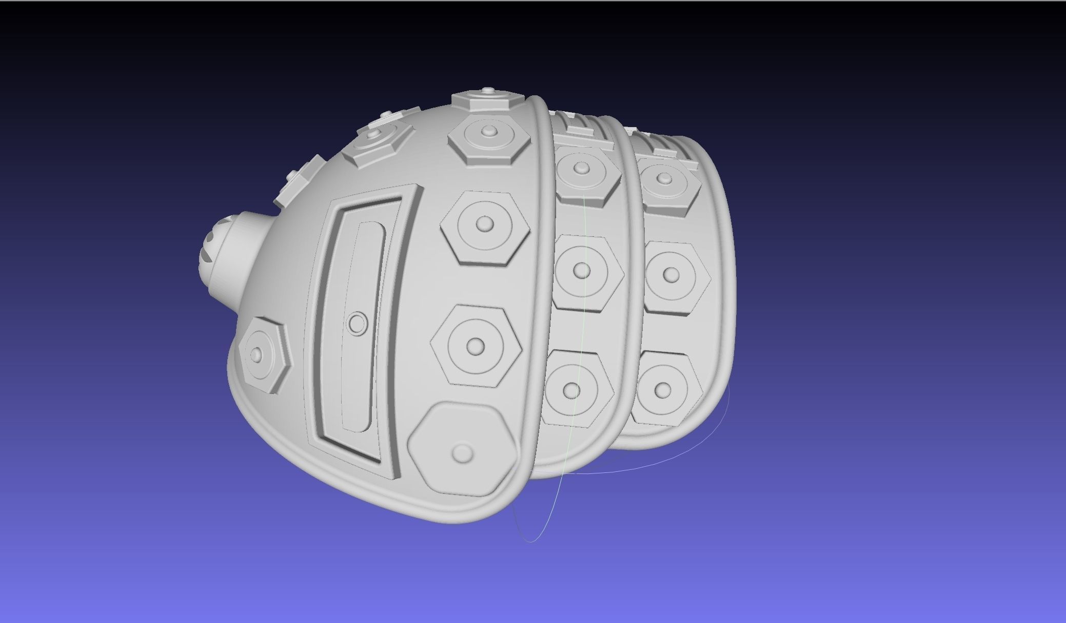 ALIEN Spacesuit Shoulderguard 3D print model_3