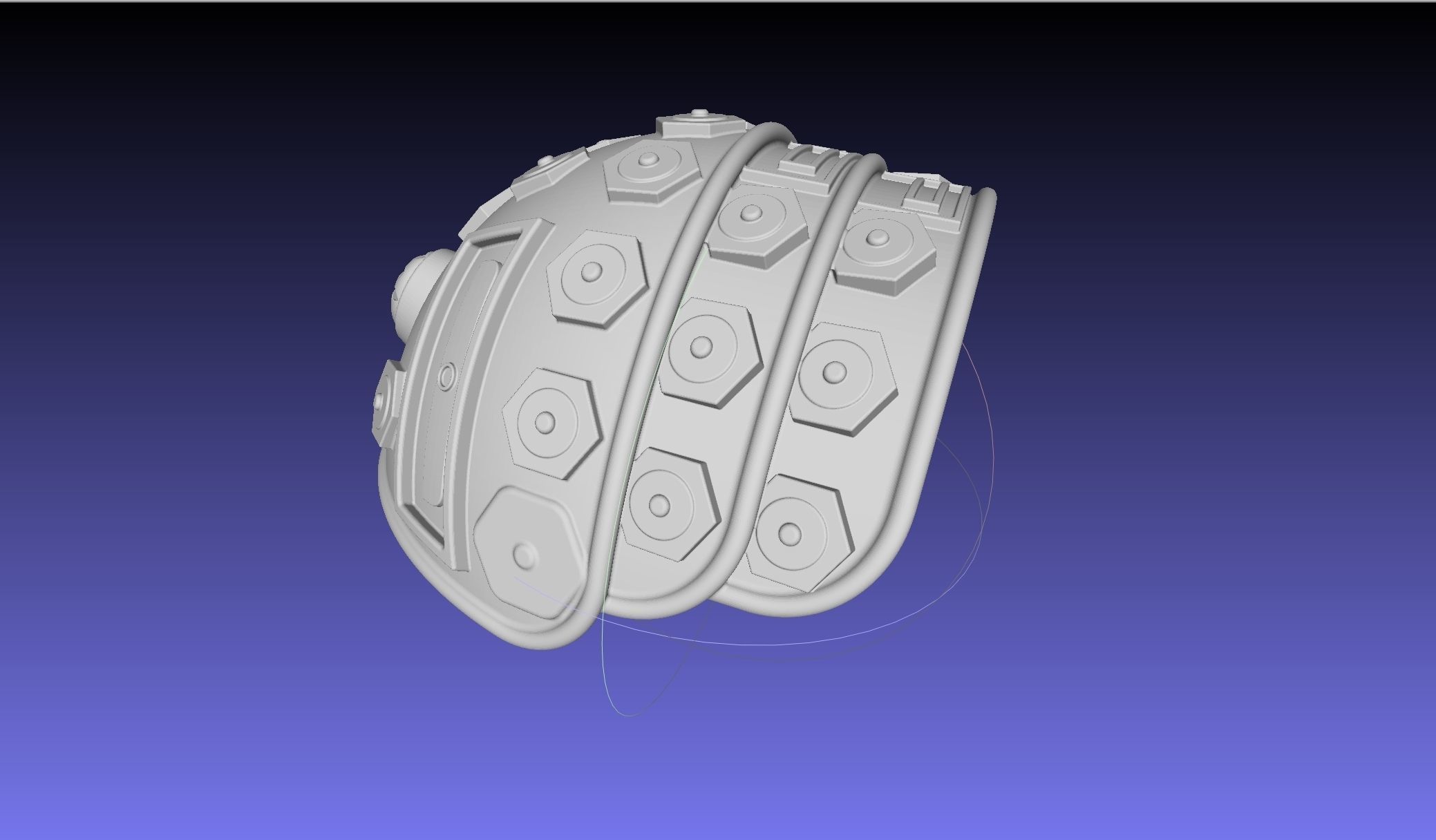 ALIEN Spacesuit Shoulderguard 3D print model_8