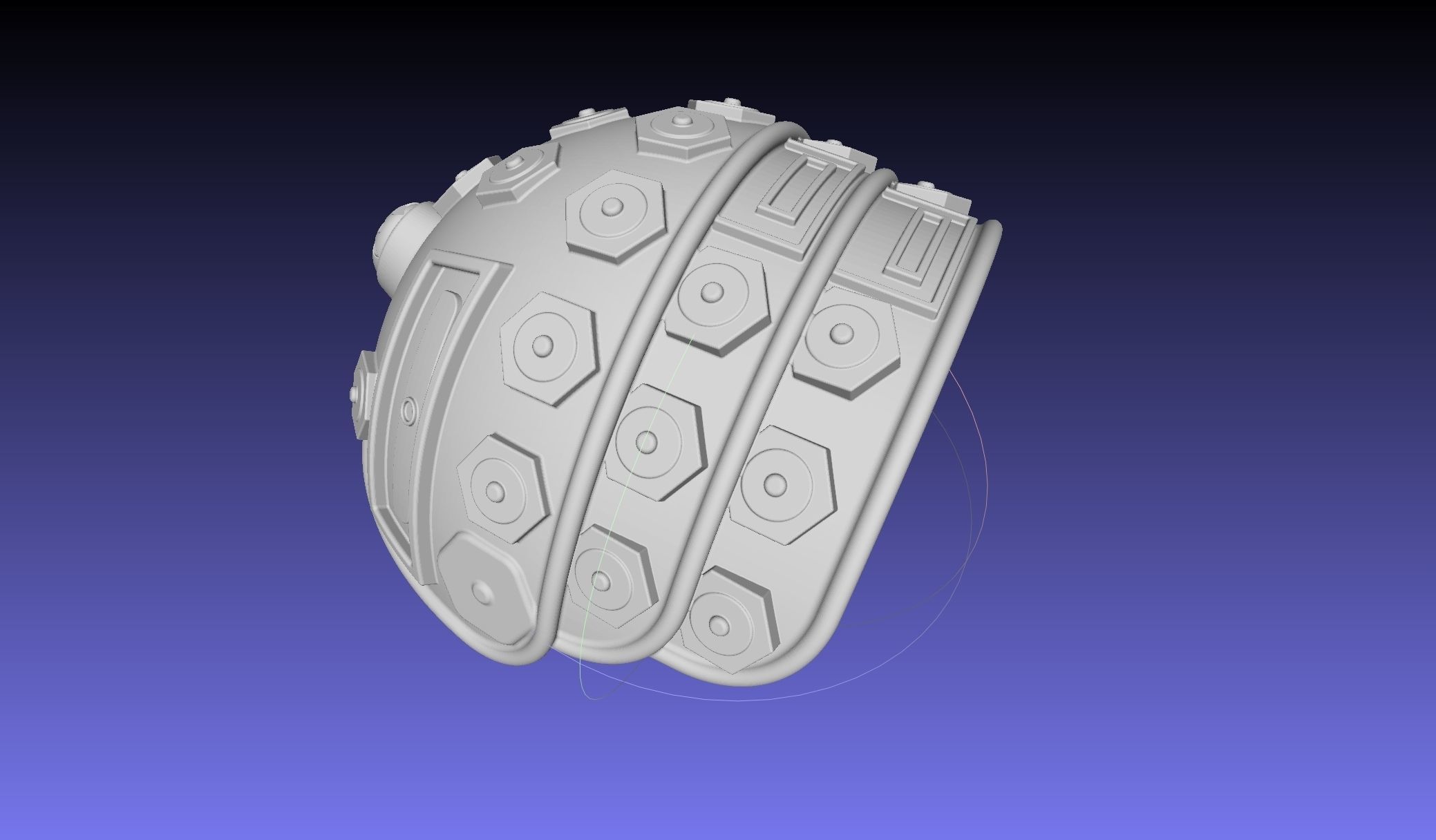 ALIEN Spacesuit Shoulderguard 3D print model_1